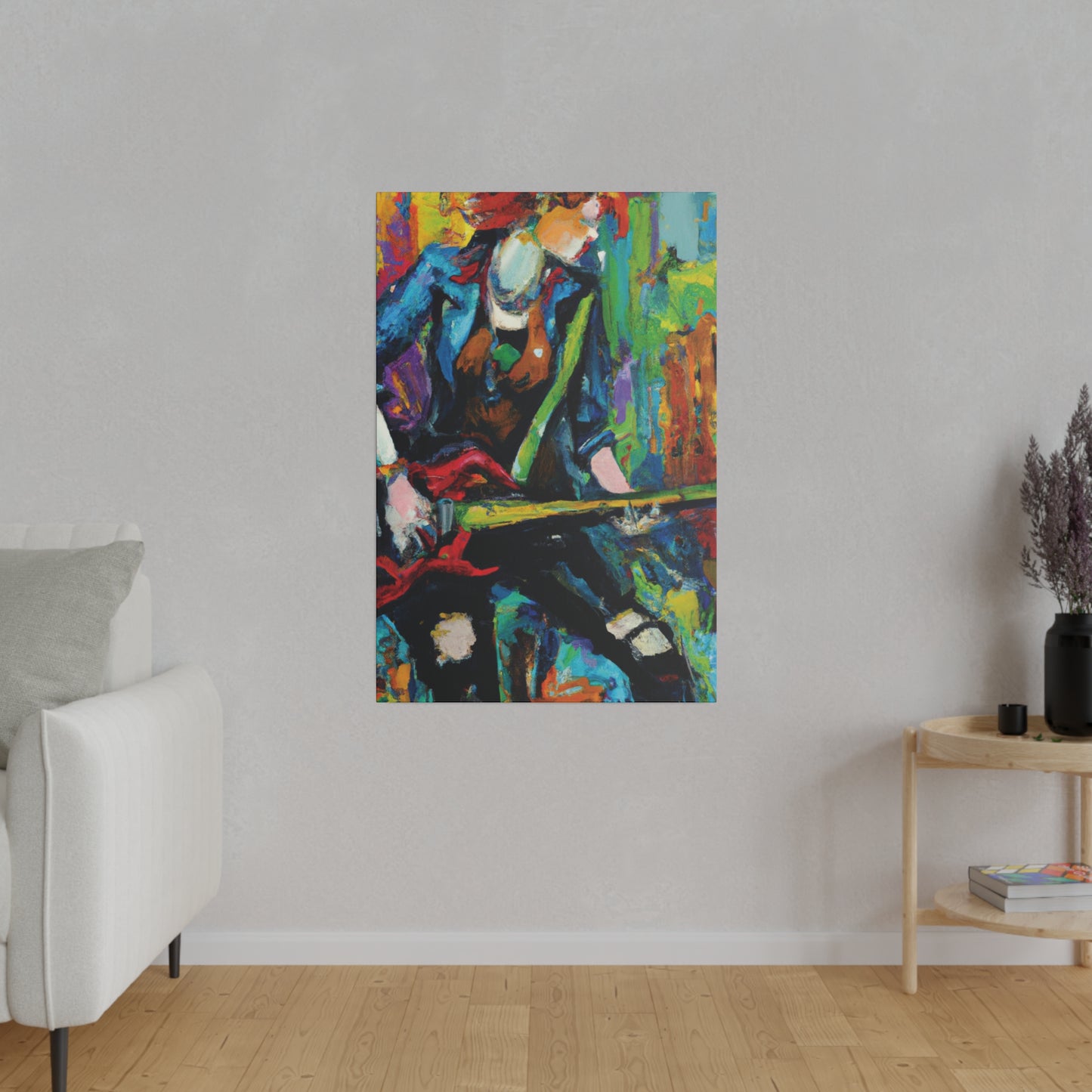 2285H - Rockstar Oil Painting Style Print | Poster | Home Decor | Wall Art | Music Art | Canvas