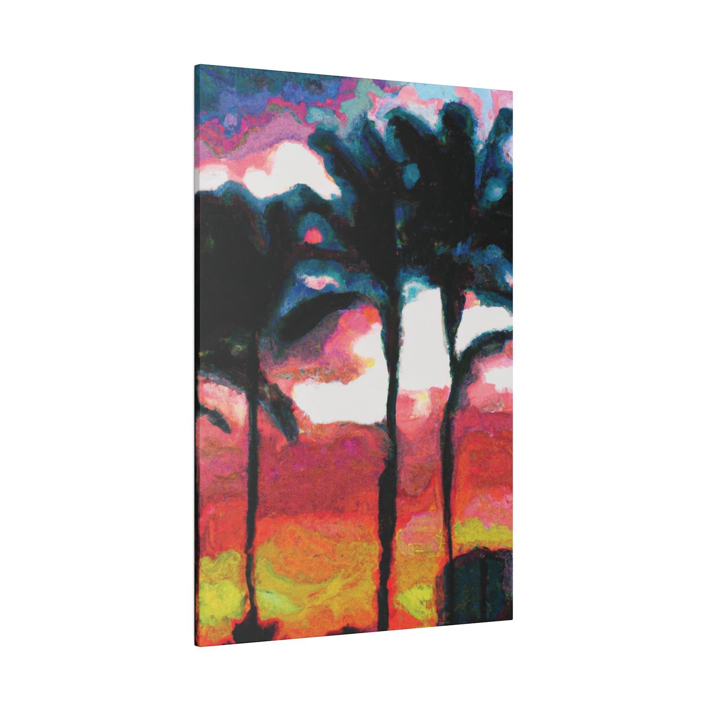 9677K - Miami Beach Sunset Painting Print | Miami | Beach | Sunset | Poster | Home Decor | Wall Art | Canvas