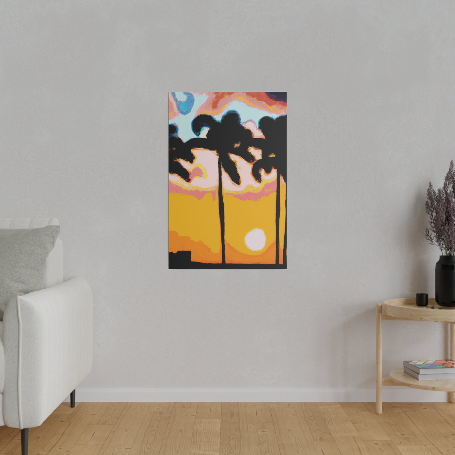 8495E - Miami Beach Sunset Painting Print | Miami | Beach | Sunset | Poster | Home Decor | Wall Art | Canvas