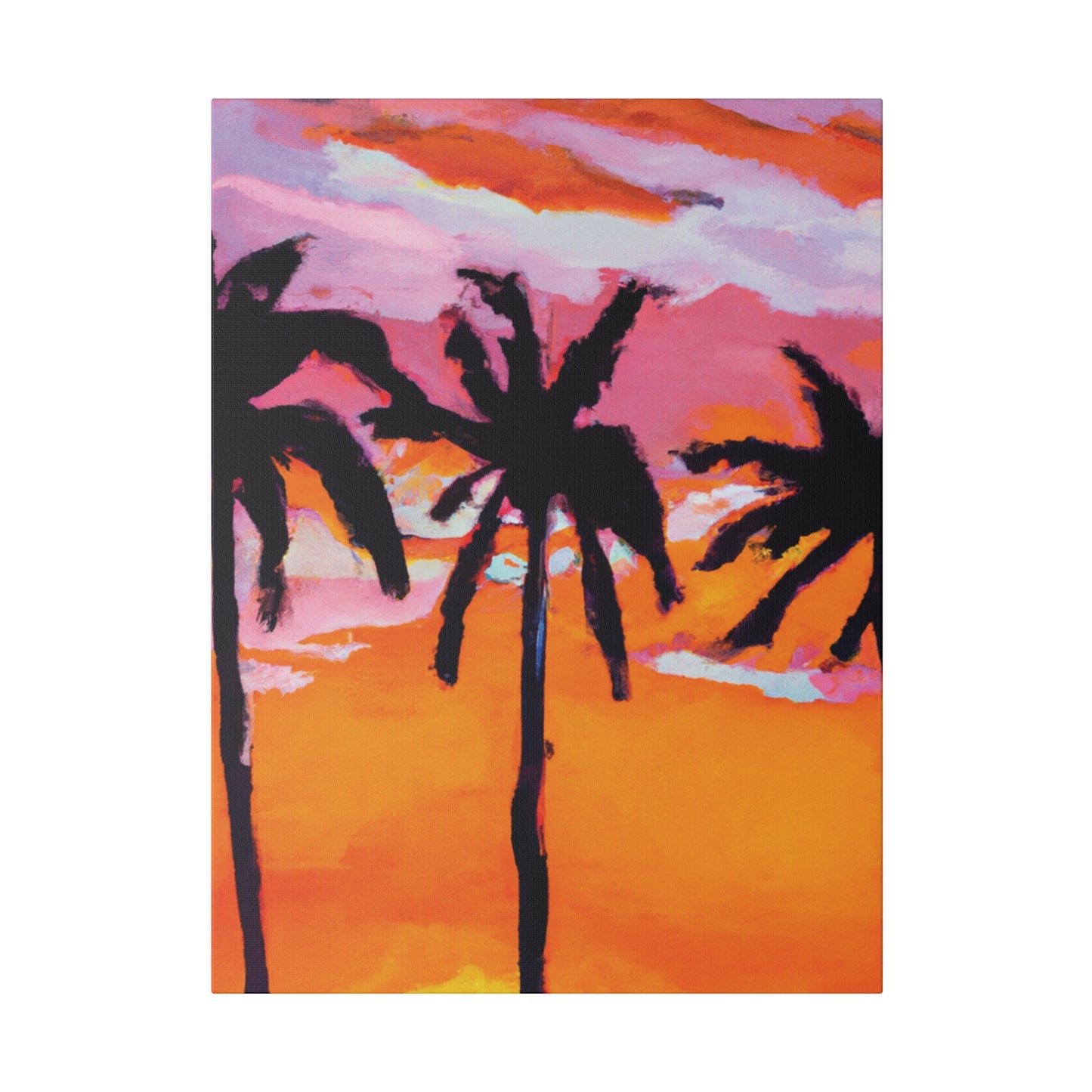 4491U - Miami Beach Sunset Painting Print | Miami | Beach | Sunset | Poster | Home Decor | Wall Art | Canvas