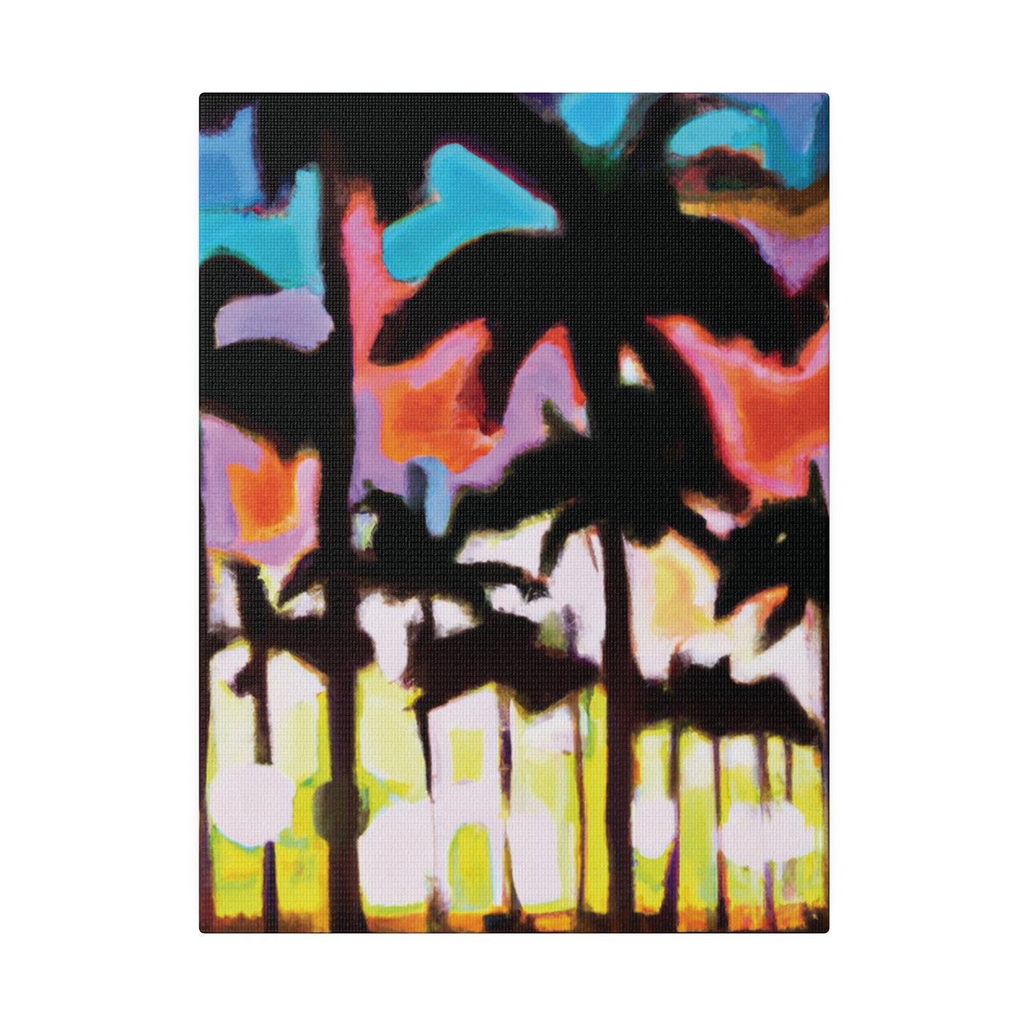 8596C - Miami Beach Sunset Painting Print | Miami | Beach | Sunset | Poster | Home Decor | Wall Art | Canvas