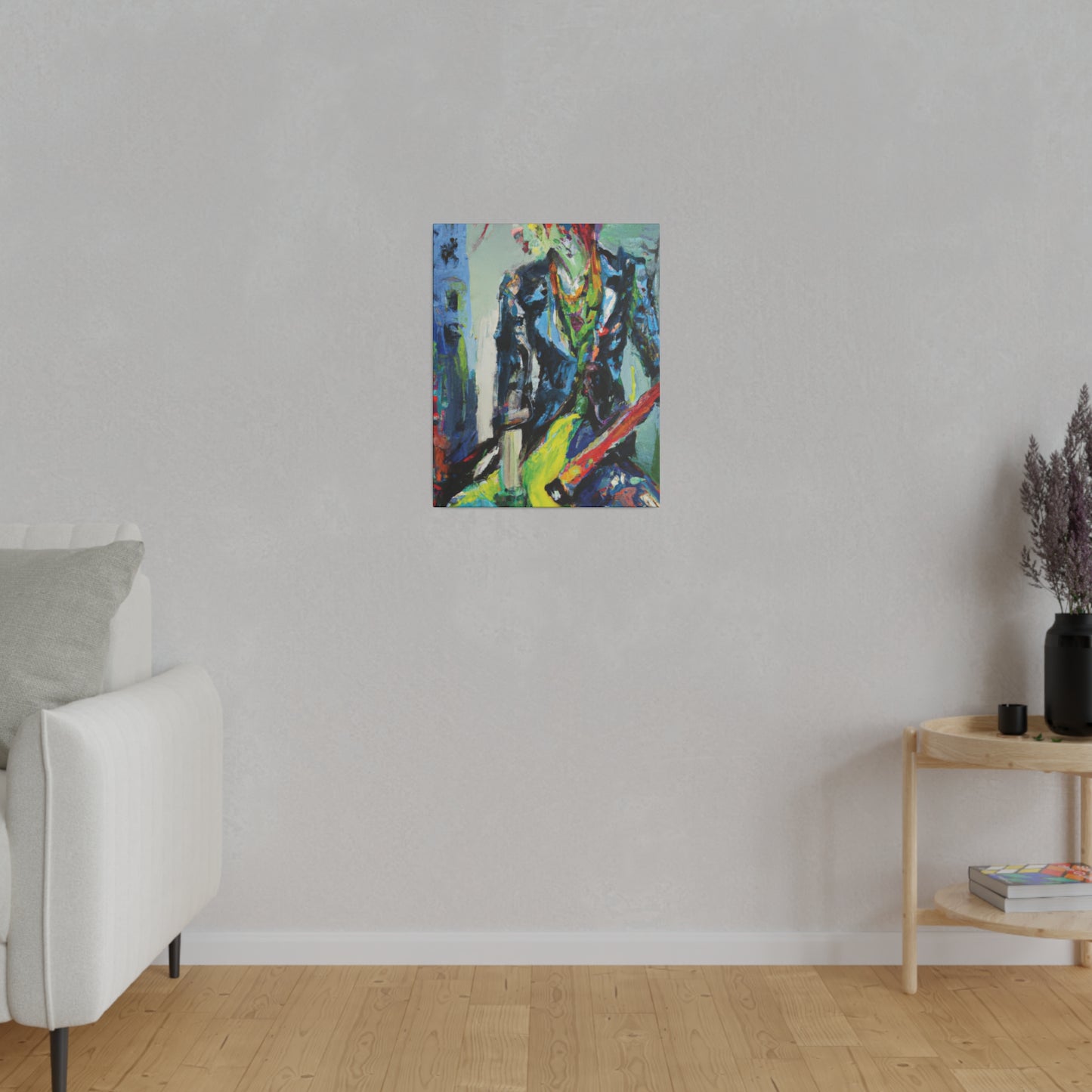 5111Y - Rockstar Oil Painting Style Print | Poster | Home Decor | Wall Art | Music Art | Canvas