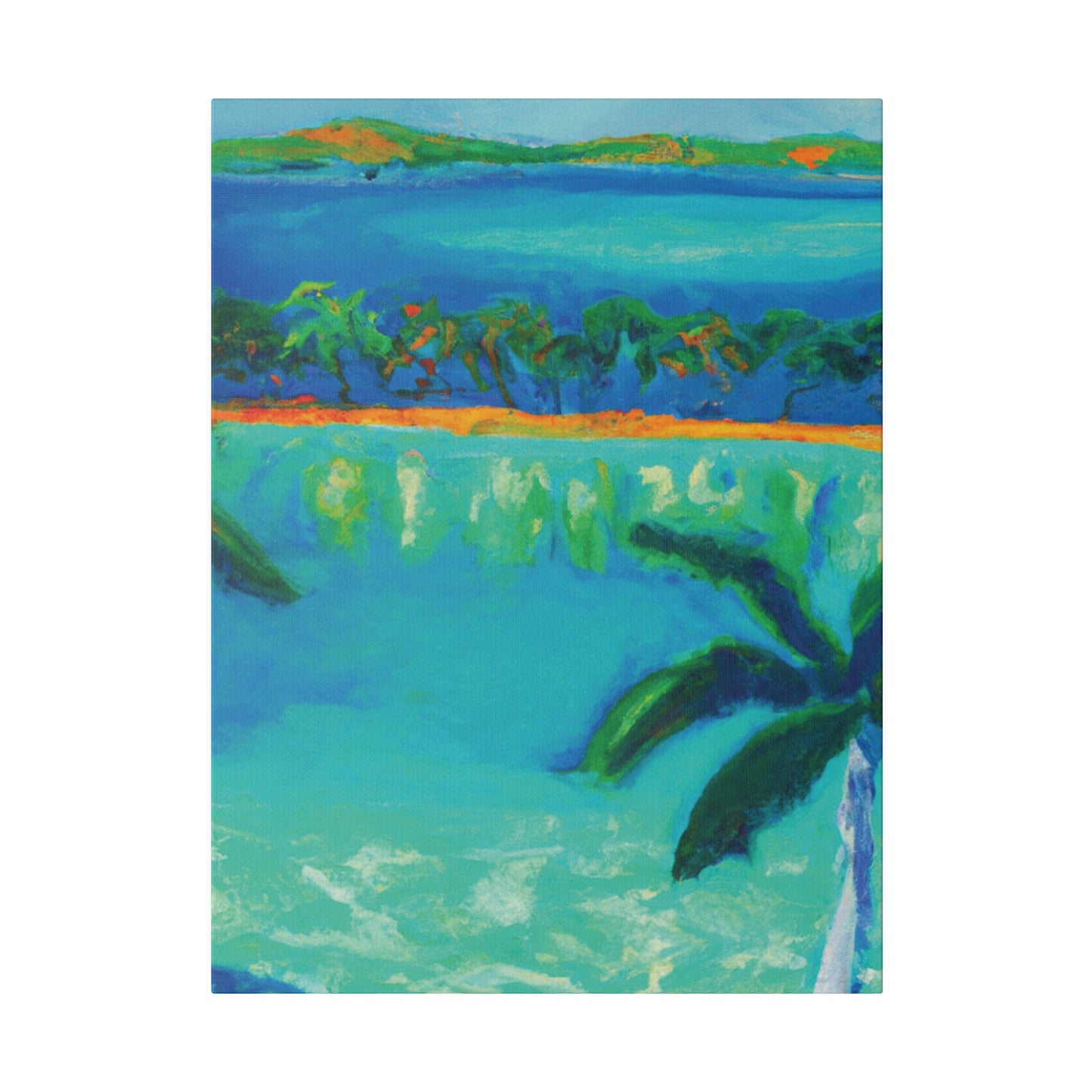 3784F - Bahamas Ocean Painting Print | Bahamas | Ocean | Beach | Poster | Home Decor | Wall Art | Canvas