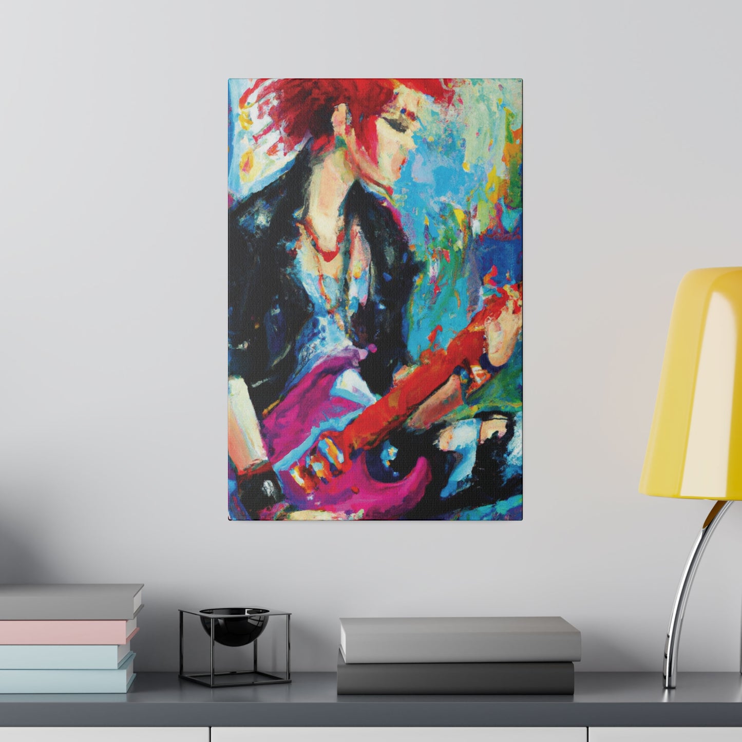 6476F - Rockstar Oil Painting Style Print | Poster | Home Decor | Wall Art | Music Art | Canvas