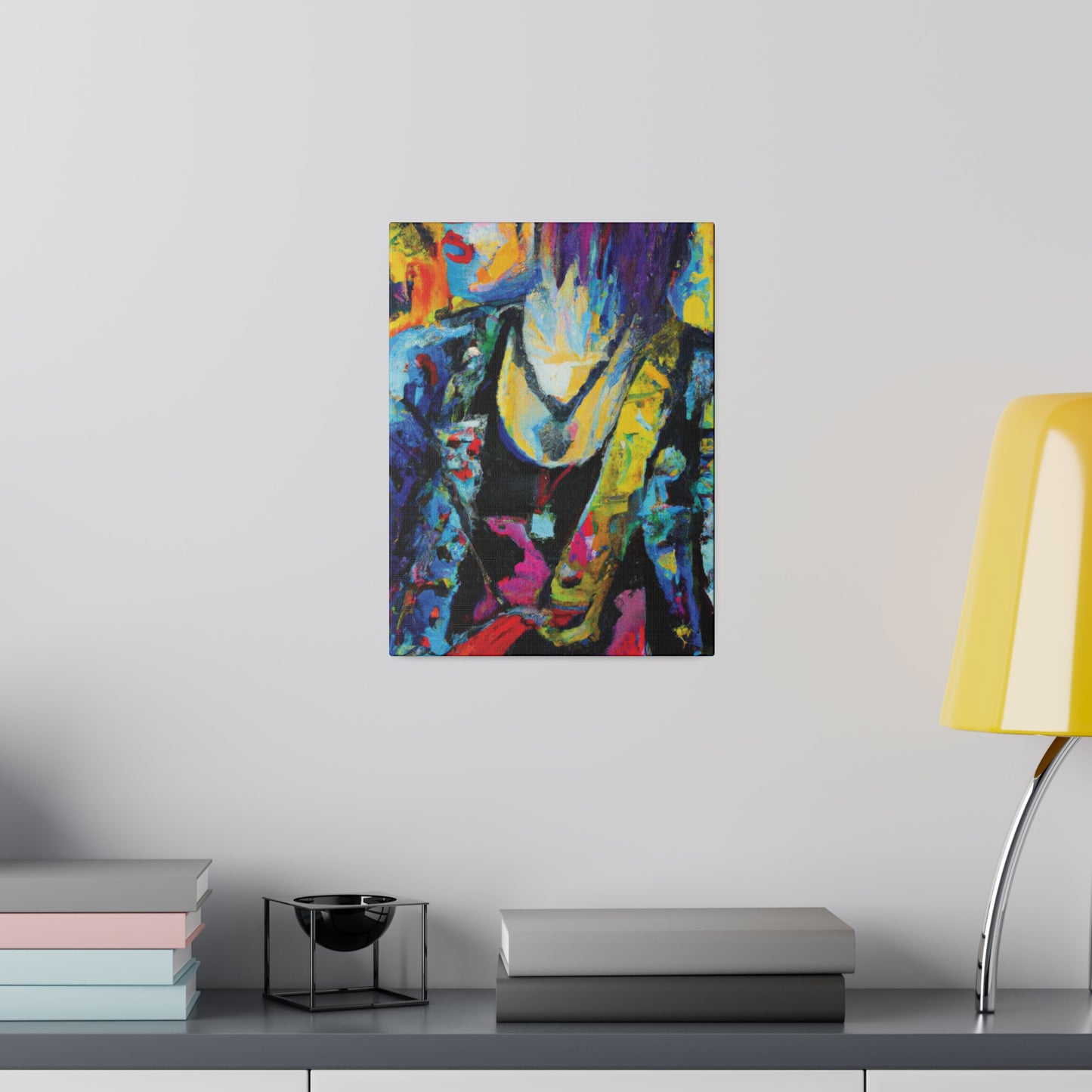 9756Z - Rockstar Oil Painting Style Print | Poster | Home Decor | Wall Art | Music Art | Canvas