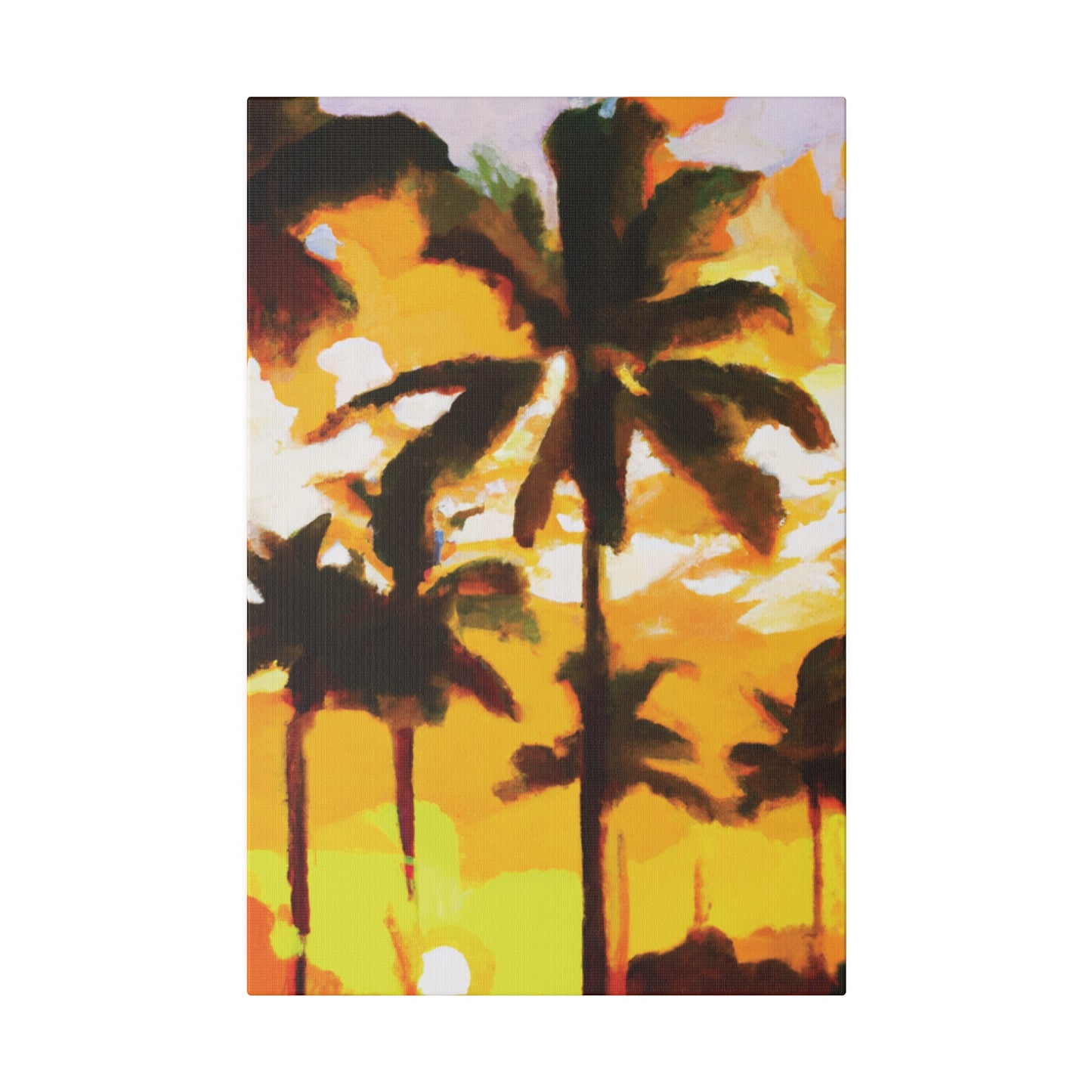 3197H - Miami Beach Sunset Painting Print | Miami | Beach | Sunset | Poster | Home Decor | Wall Art | Canvas