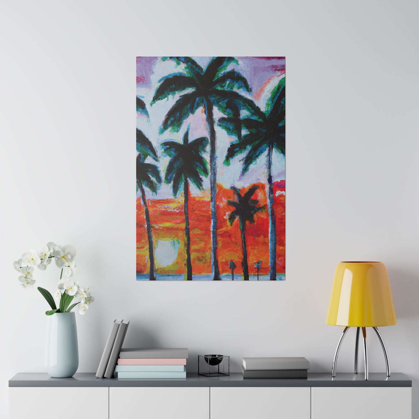 5398G - Miami Beach Sunset Painting Print | Miami | Beach | Sunset | Poster | Home Decor | Wall Art | Canvas