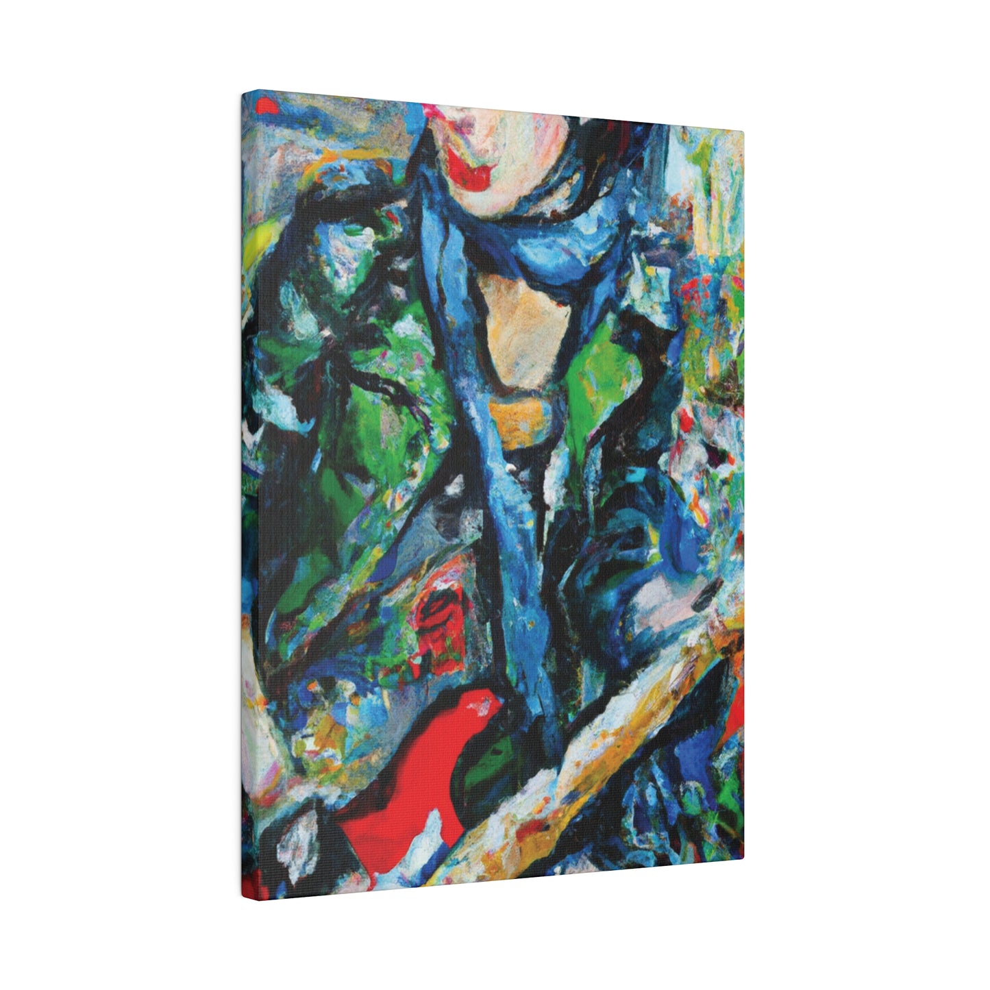 7452C - Rockstar Oil Painting Style Print | Poster | Home Decor | Wall Art | Music Art | Canvas