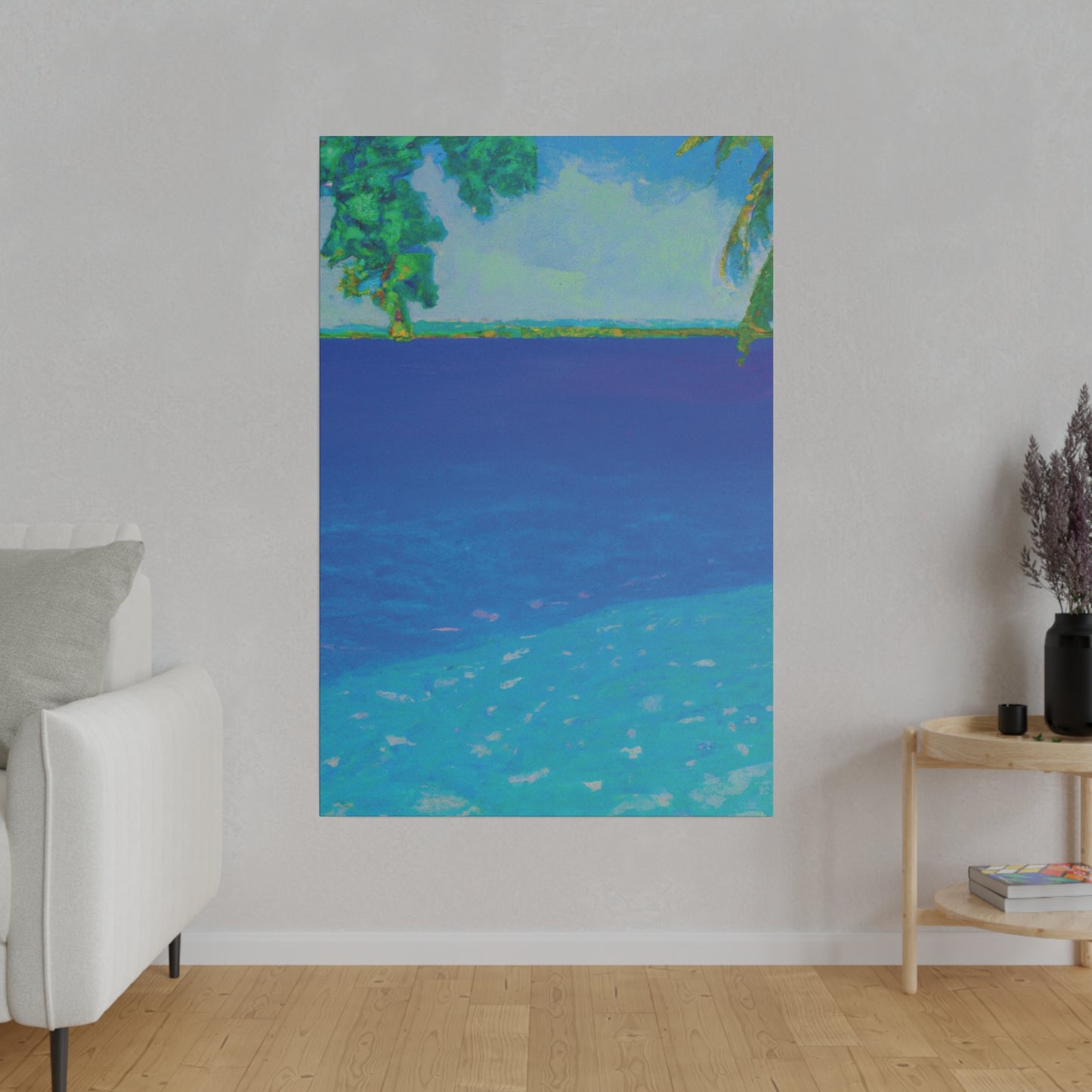 1582T - Bahamas Ocean Painting Print | Bahamas | Ocean | Beach | Poster | Home Decor | Wall Art | Canvas