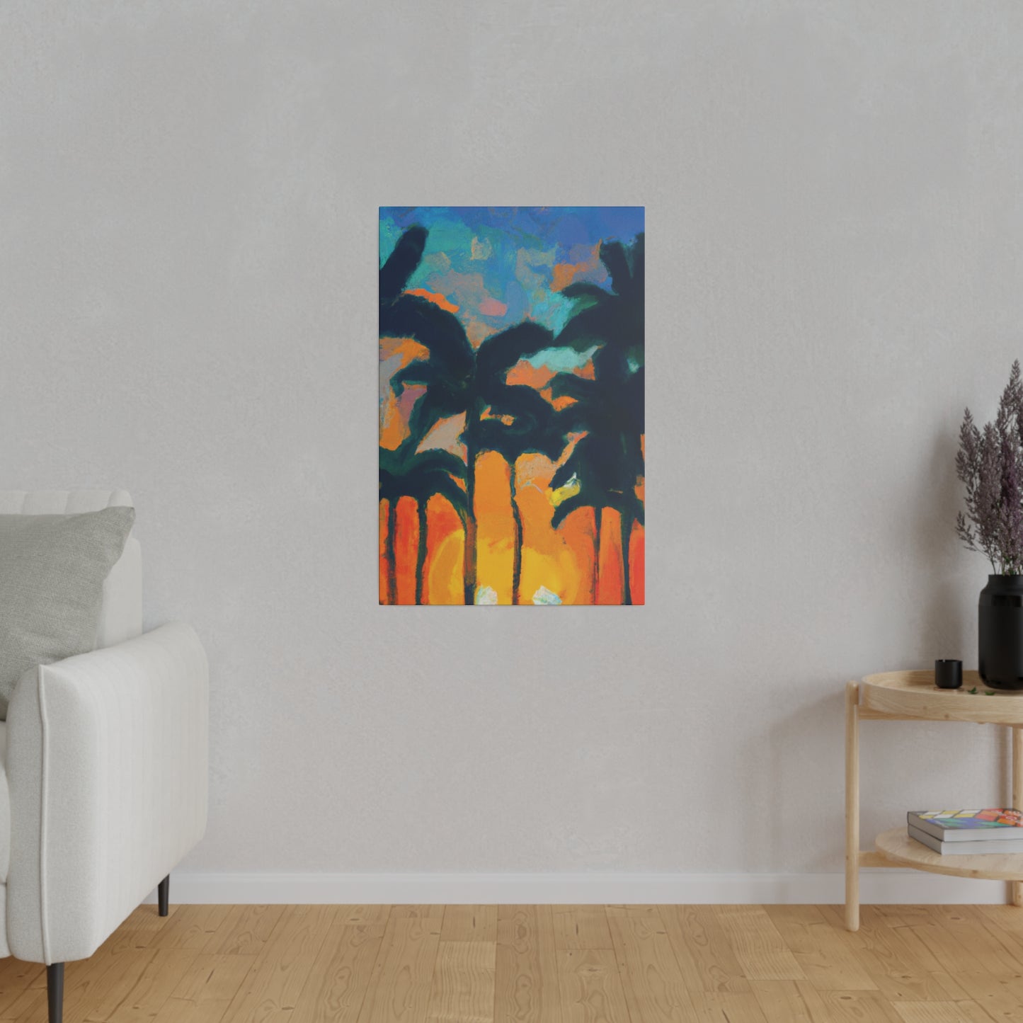 6877B - Miami Beach Sunset Painting Print | Miami | Beach | Sunset | Poster | Home Decor | Wall Art | Canvas