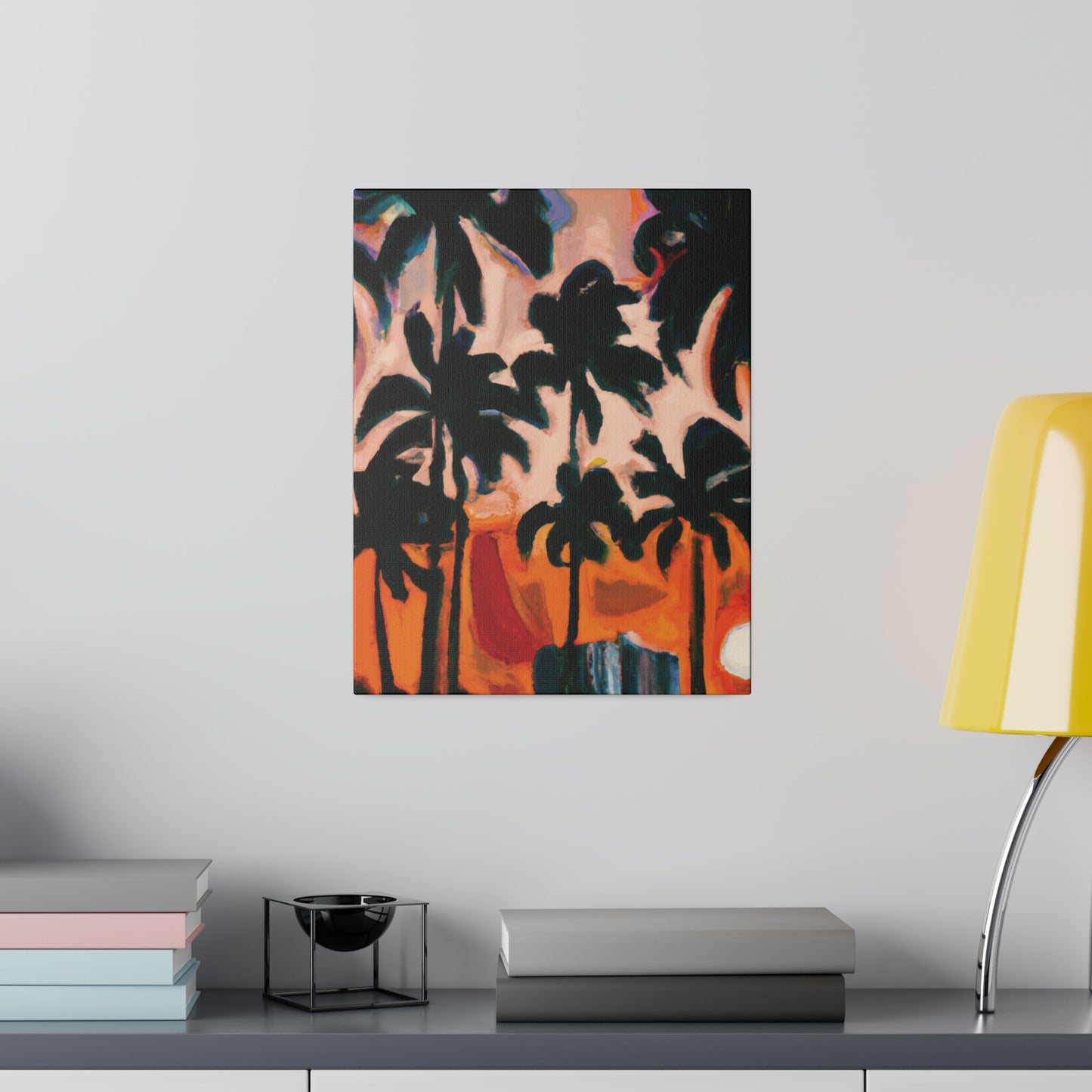 4317T - Miami Beach Sunset Painting Print | Miami | Beach | Sunset | Poster | Home Decor | Wall Art | Canvas