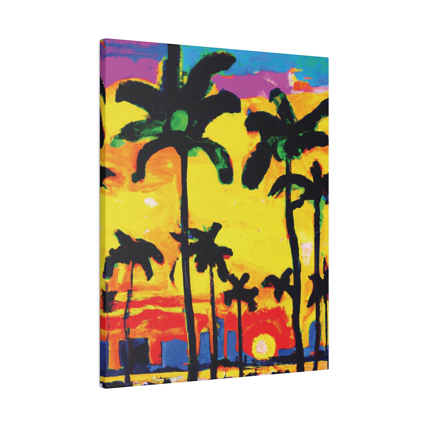 9497Z - Miami Beach Sunset Painting Print | Miami | Beach | Sunset | Poster | Home Decor | Wall Art | Canvas