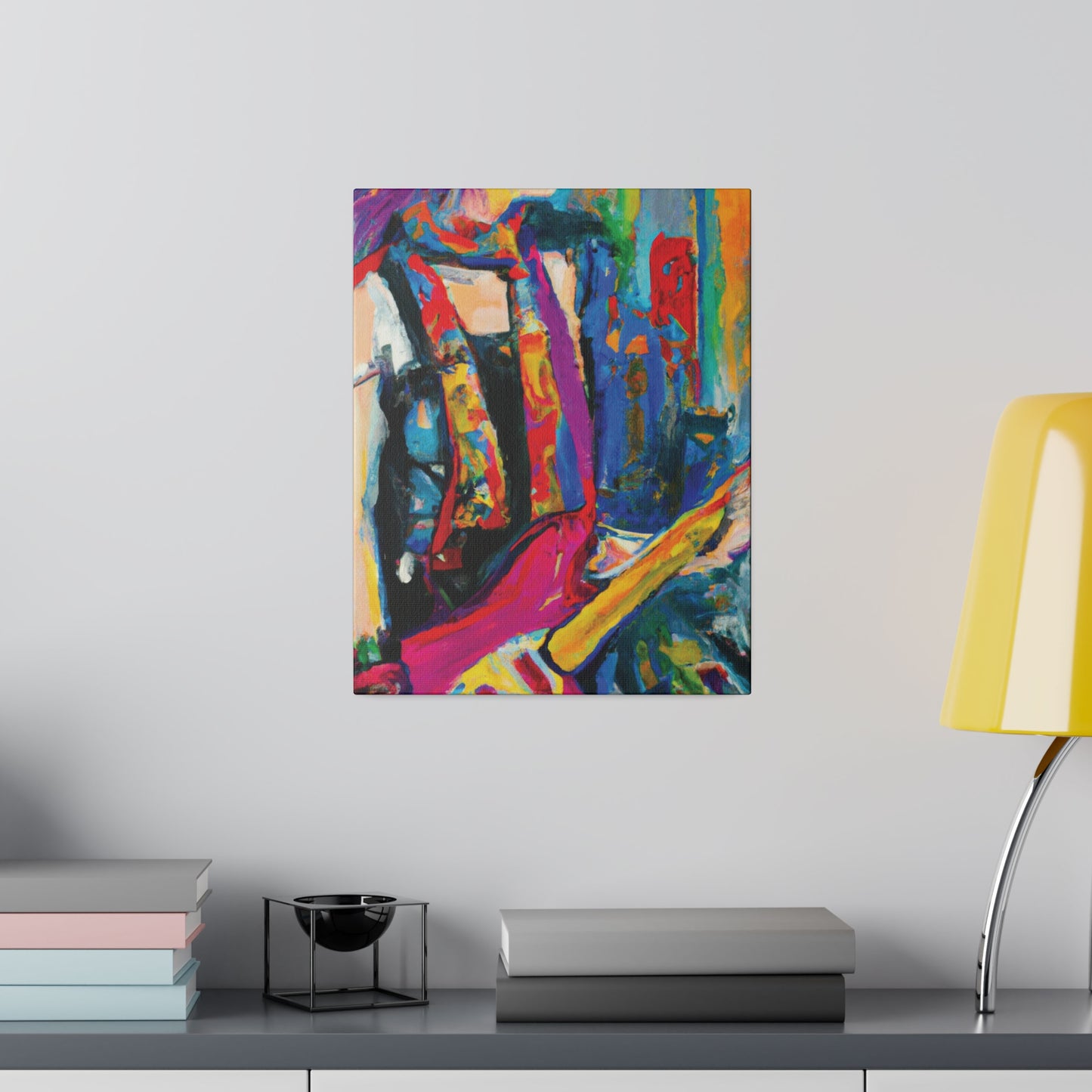 9798G - Rockstar Oil Painting Style Print | Poster | Home Decor | Wall Art | Music Art | Canvas