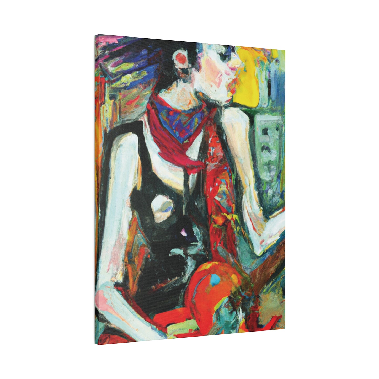 8733Q - Rockstar Oil Painting Style Print | Poster | Home Decor | Wall Art | Music Art | Canvas