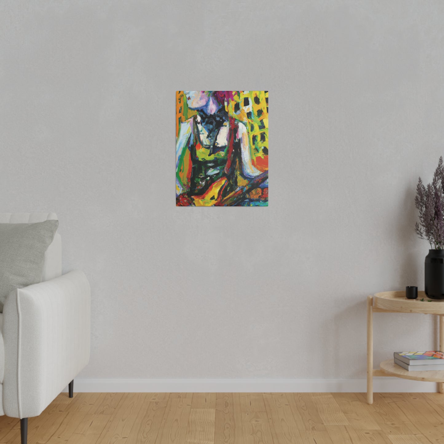 4793Z - Rockstar Oil Painting Style Print | Poster | Home Decor | Wall Art | Music Art | Canvas