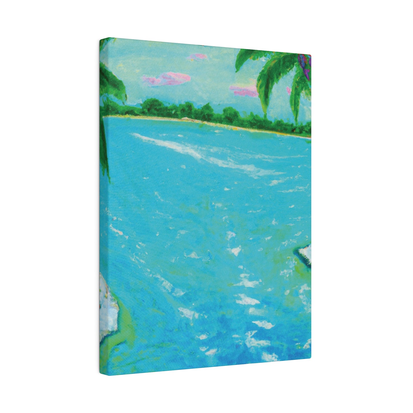 6527F - Bahamas Ocean Painting Print | Bahamas | Ocean | Beach | Poster | Home Decor | Wall Art | Canvas