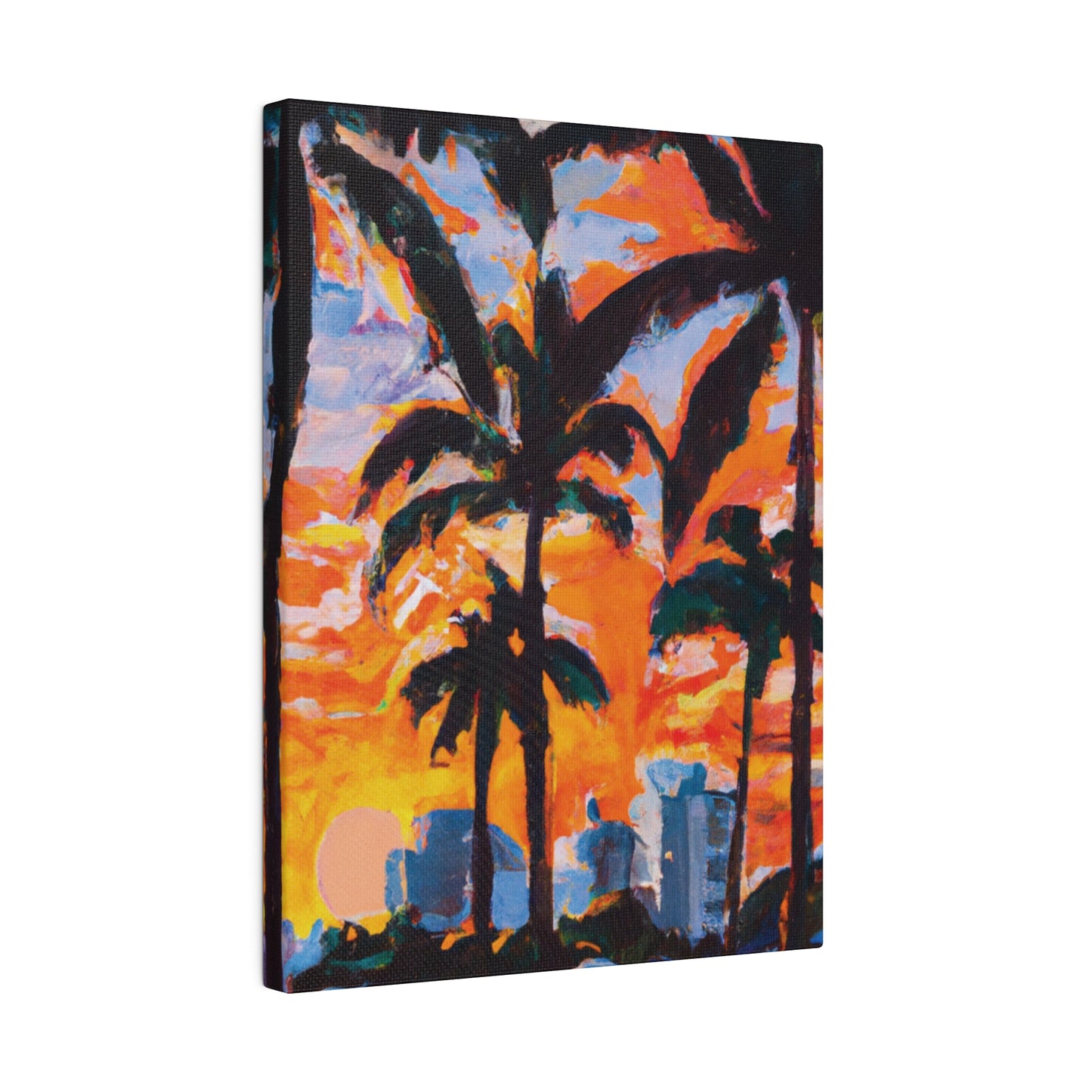 8957Q - Miami Beach Sunset Painting Print | Miami | Beach | Sunset | Poster | Home Decor | Wall Art | Canvas