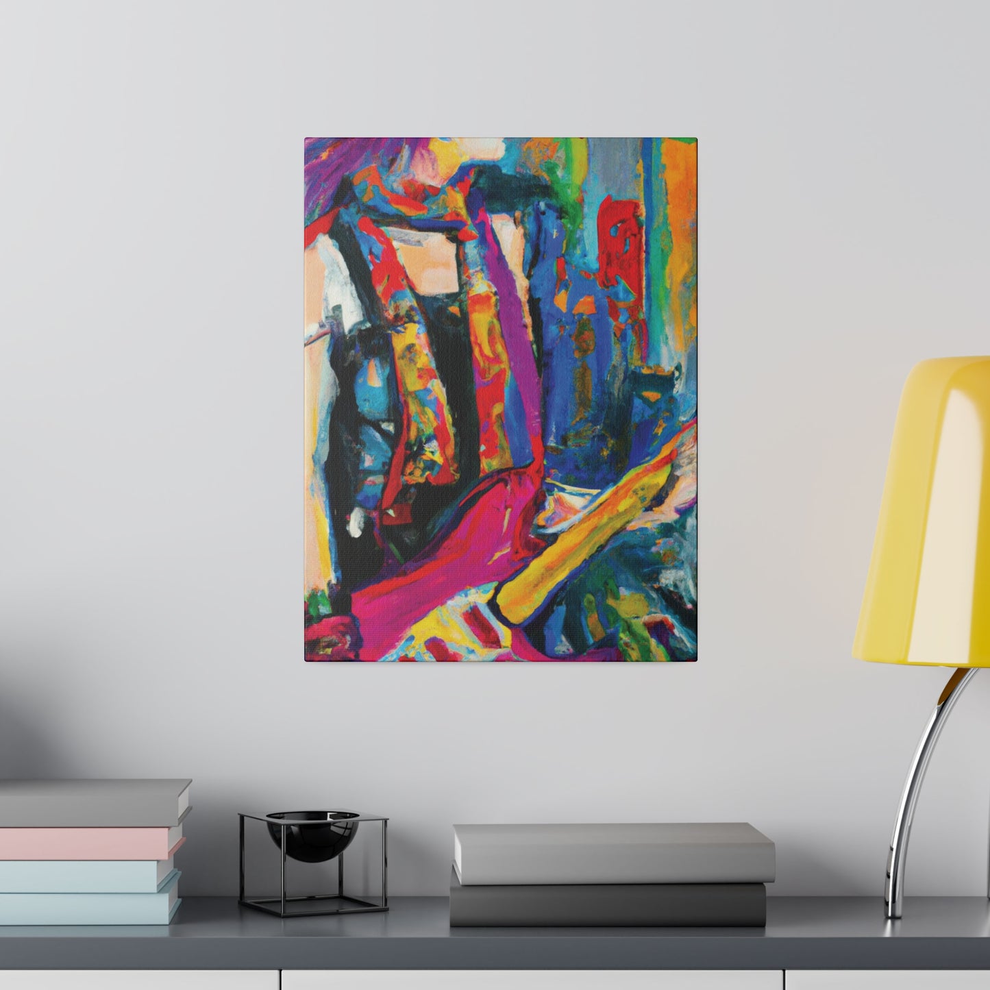 9798G - Rockstar Oil Painting Style Print | Poster | Home Decor | Wall Art | Music Art | Canvas