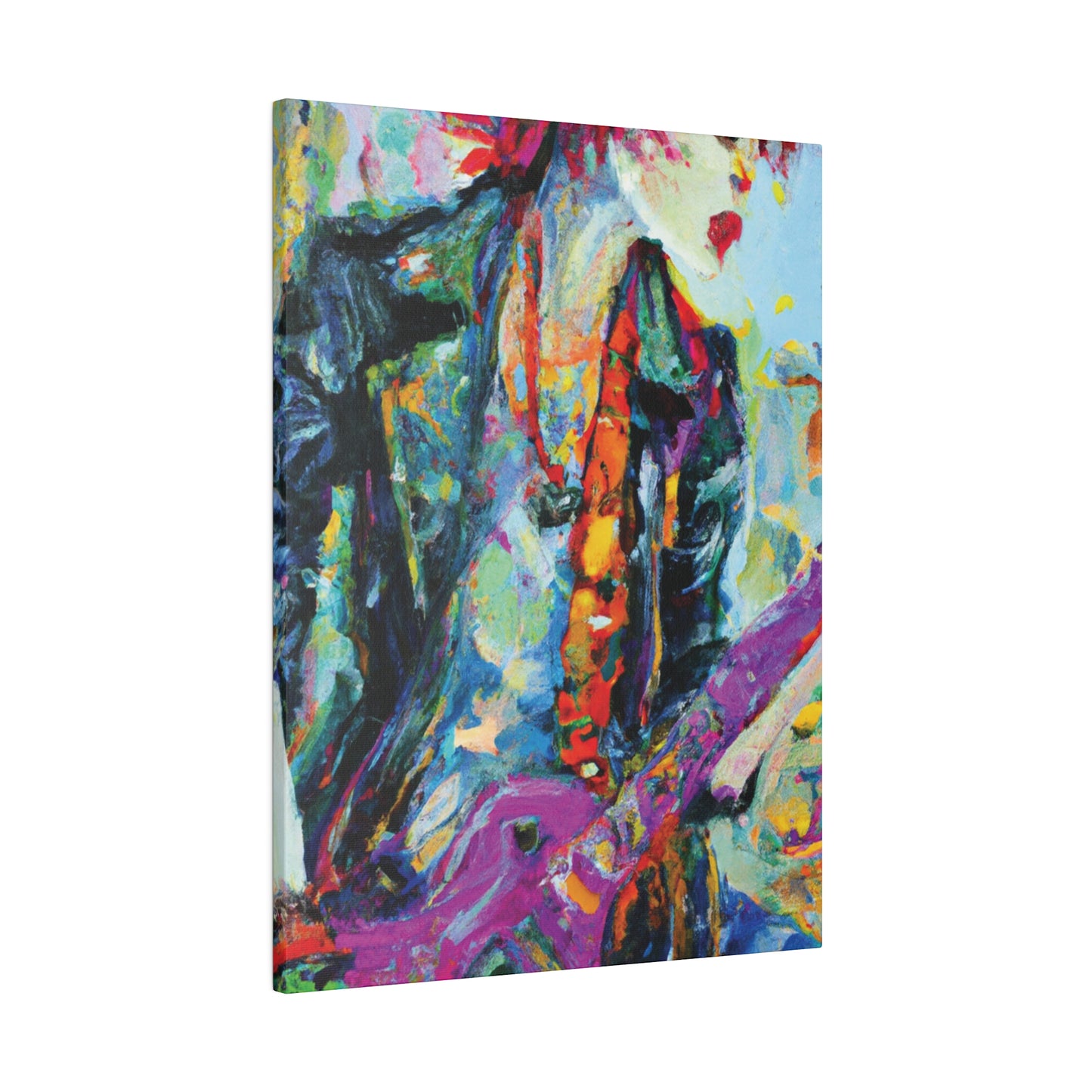 9351Q - Rockstar Oil Painting Style Print | Poster | Home Decor | Wall Art | Music Art | Canvas