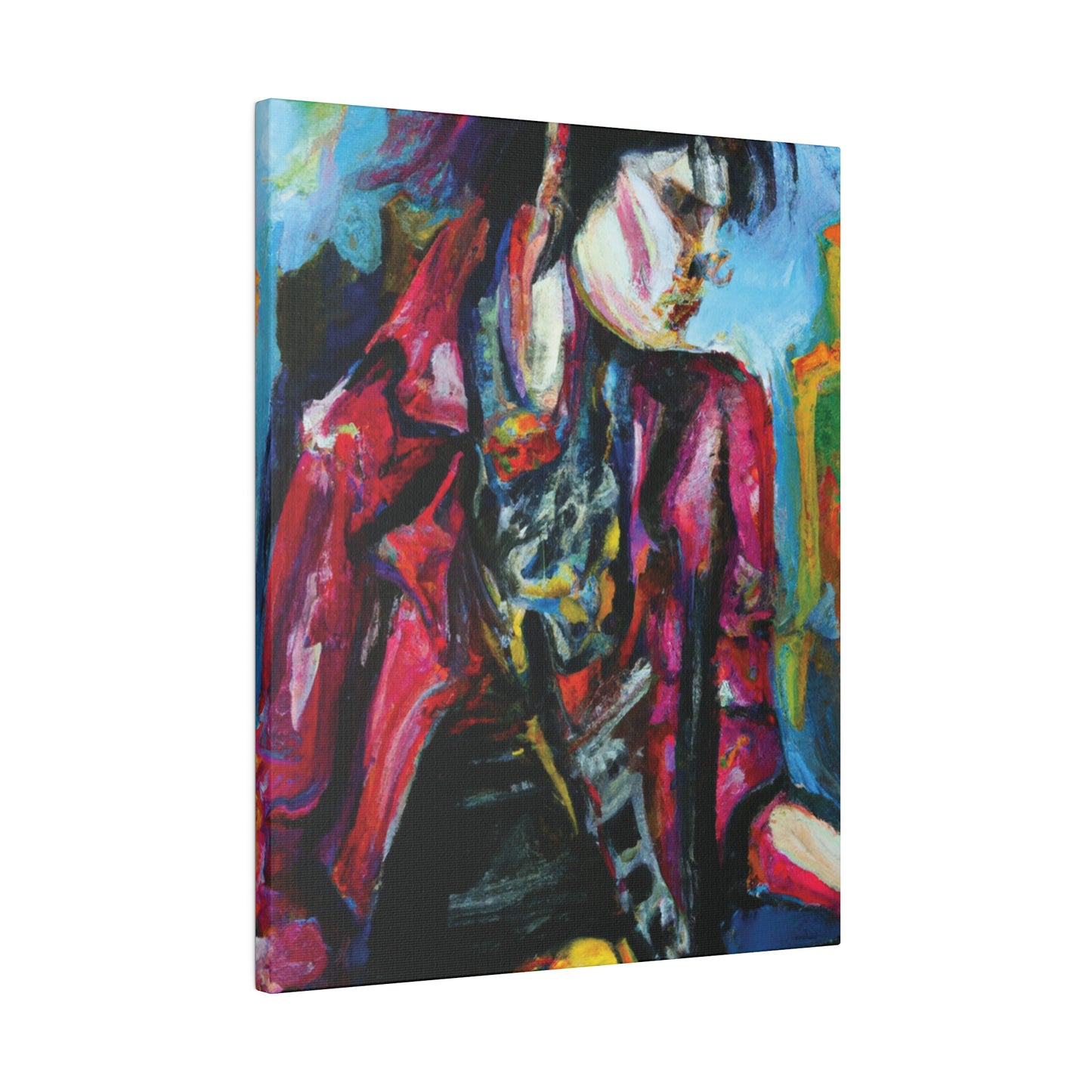 7152R - Rockstar Oil Painting Style Print | Poster | Home Decor | Wall Art | Music Art | Canvas