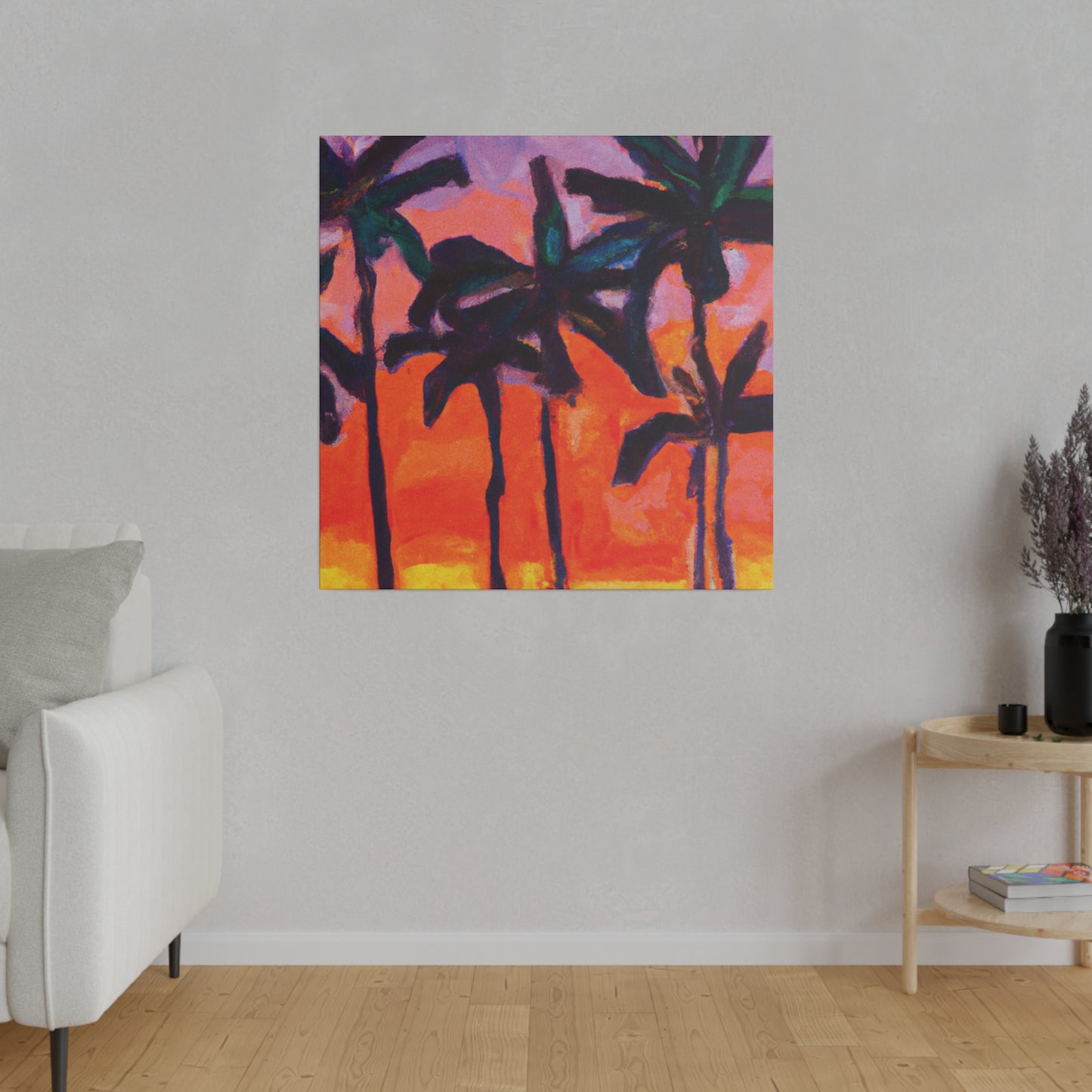 5618V - Miami Beach Sunset Painting Print | Miami | Beach | Sunset | Poster | Home Decor | Wall Art | Canvas