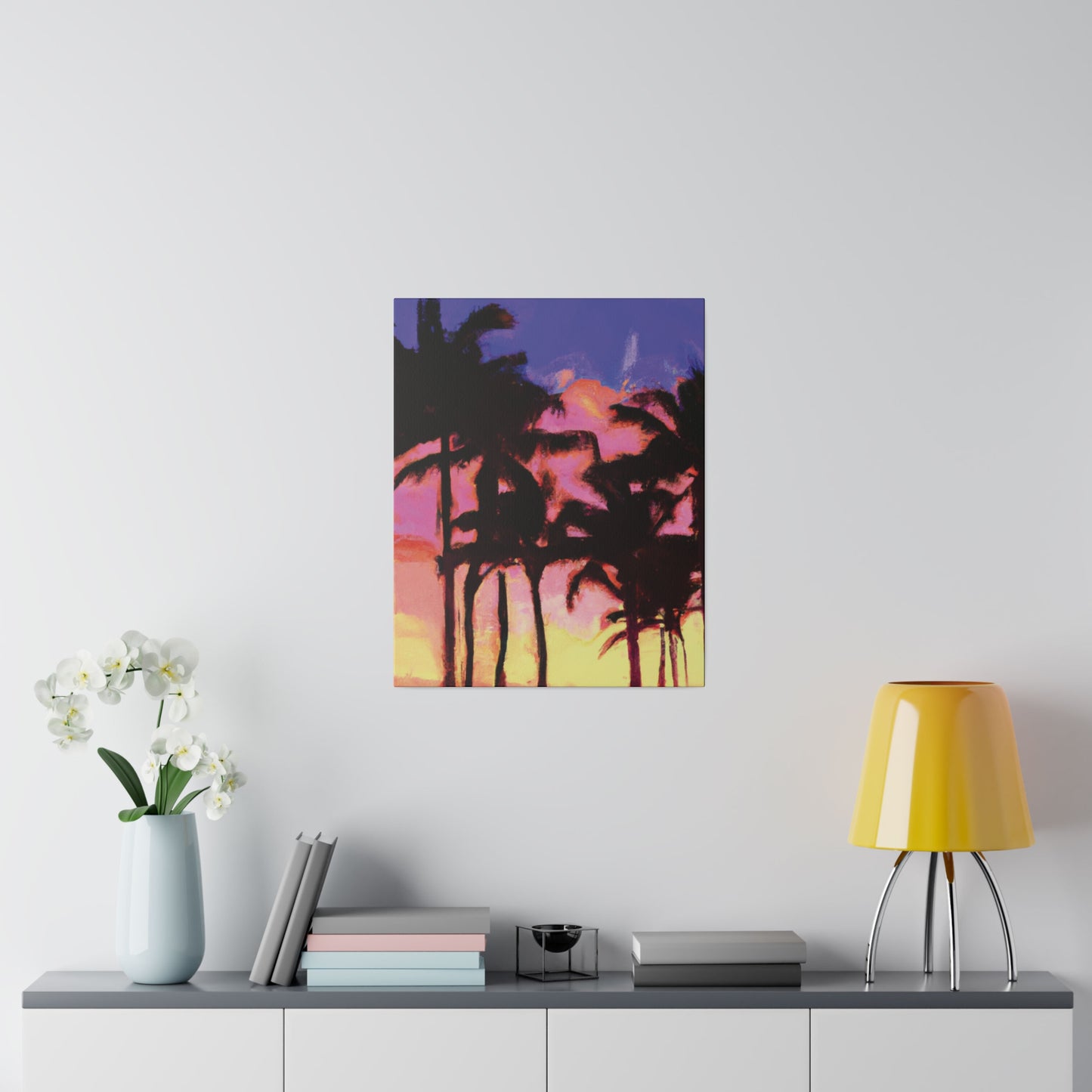 9365H - Miami Beach Sunset Painting Print | Miami | Beach | Sunset | Poster | Home Decor | Wall Art | Canvas