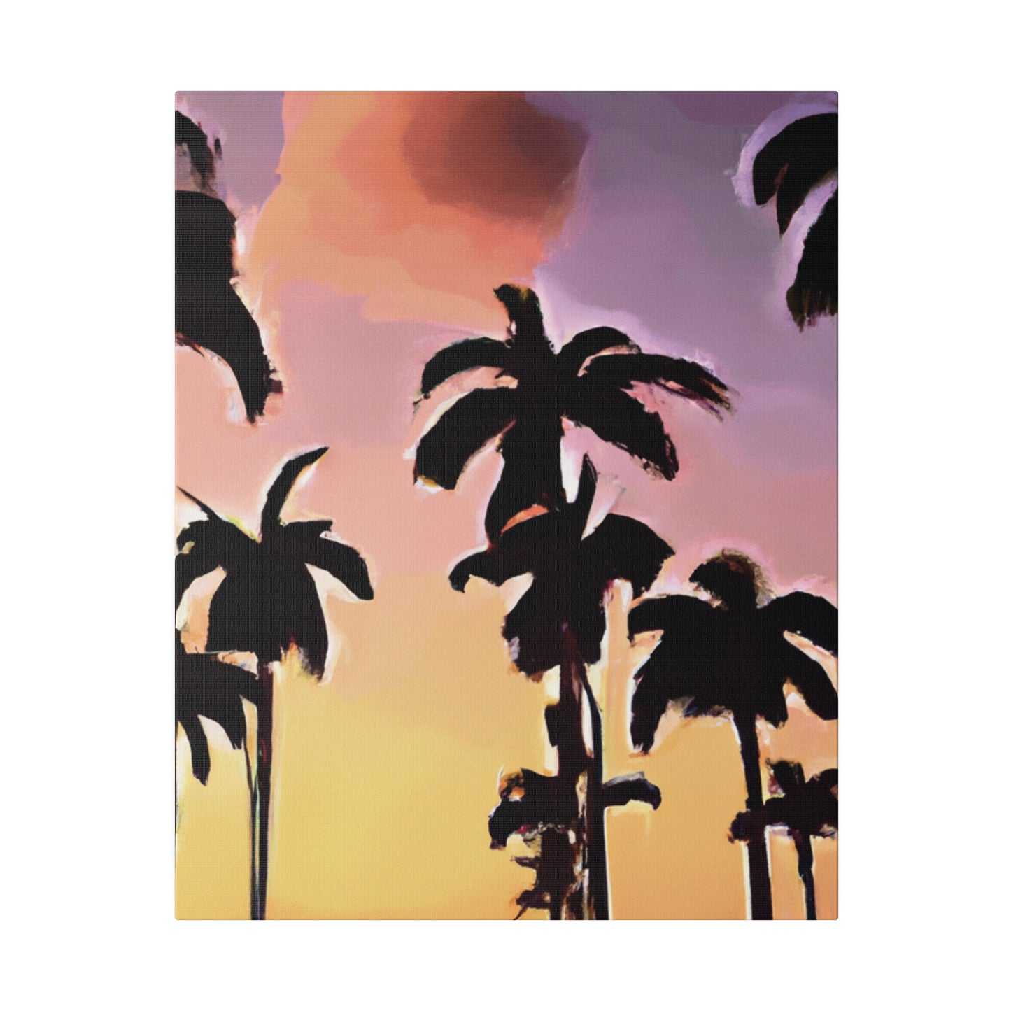 7792Z - Miami Beach Sunset Painting Print | Miami | Beach | Sunset | Poster | Home Decor | Wall Art | Canvas