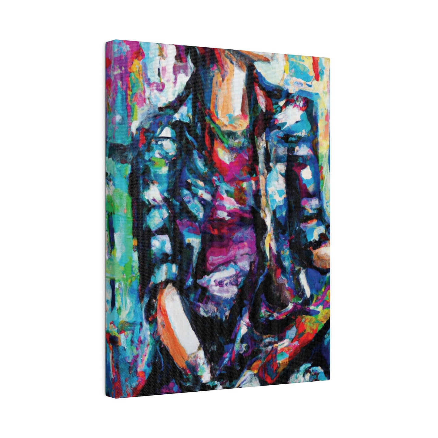 5033P - Rockstar Oil Painting Style Print | Poster | Home Decor | Wall Art | Music Art | Canvas