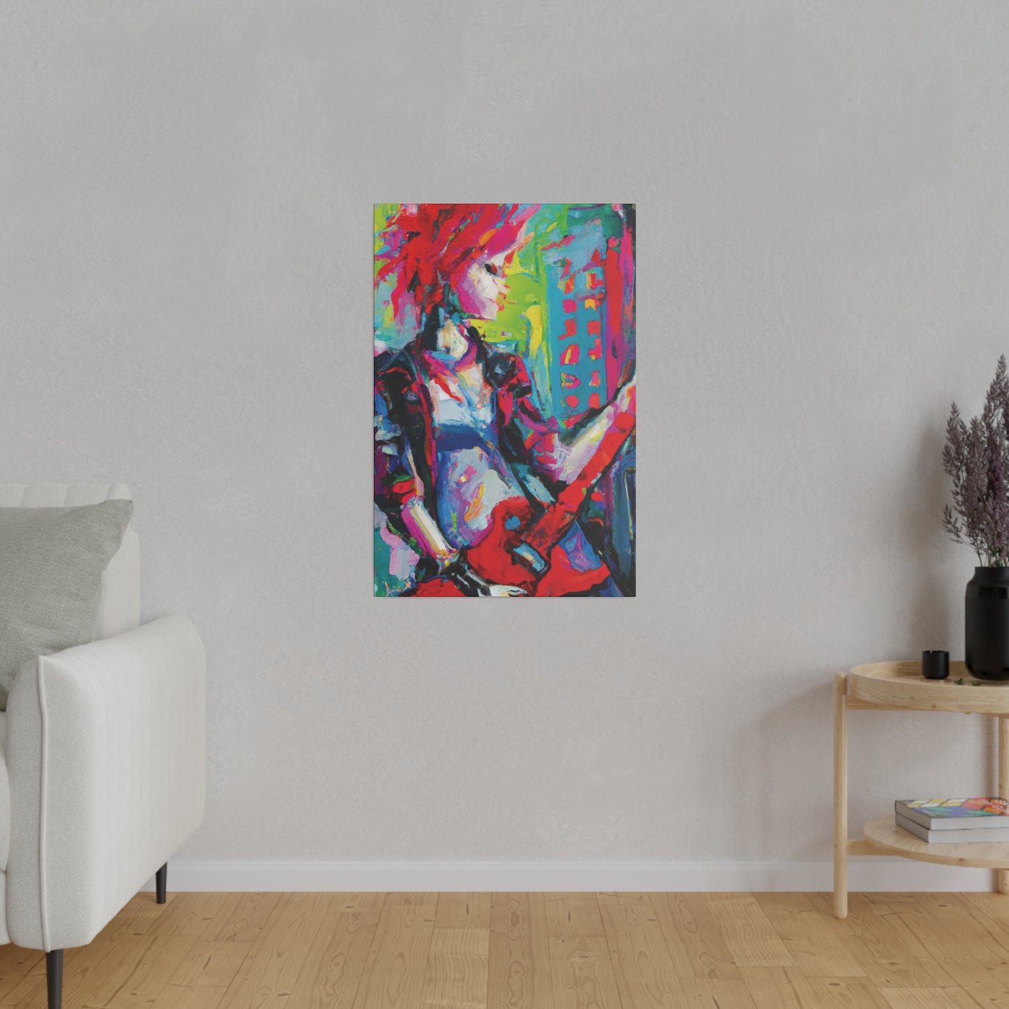 2177U - Rockstar Oil Painting Style Print | Poster | Home Decor | Wall Art | Music Art | Canvas