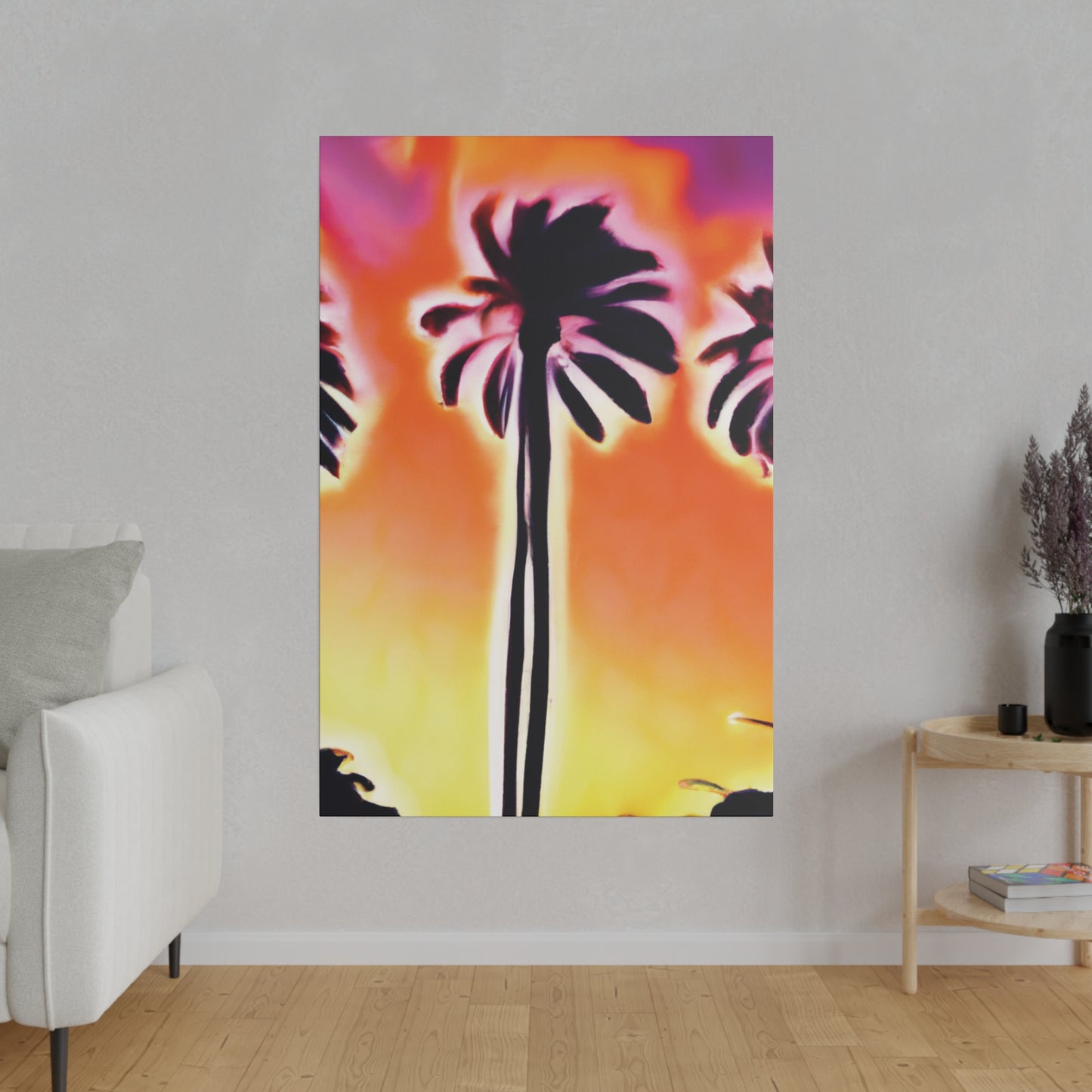 3814X - Miami Beach Sunset Painting Print | Miami | Beach | Sunset | Poster | Home Decor | Wall Art | Canvas