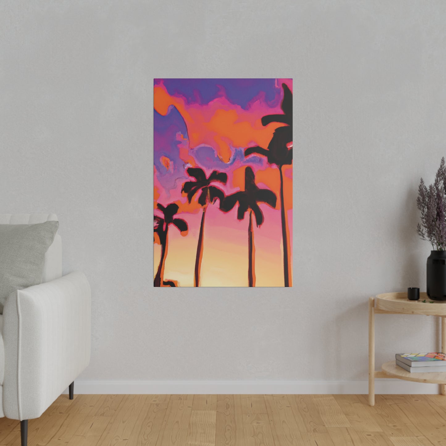 7182U - Miami Beach Sunset Painting Print | Miami | Beach | Sunset | Poster | Home Decor | Wall Art | Canvas