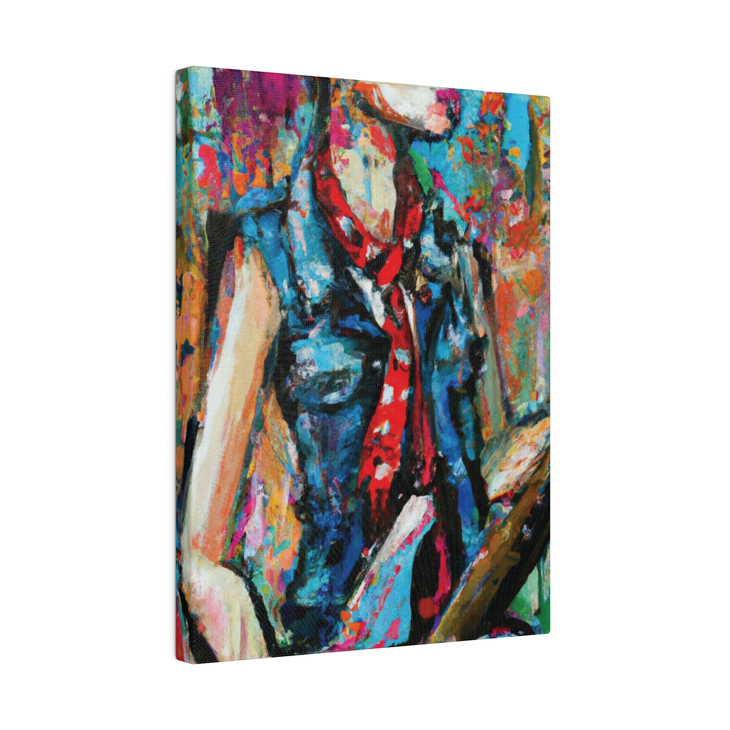 9405R - Rockstar Oil Painting Style Print | Poster | Home Decor | Wall Art | Music Art | Canvas