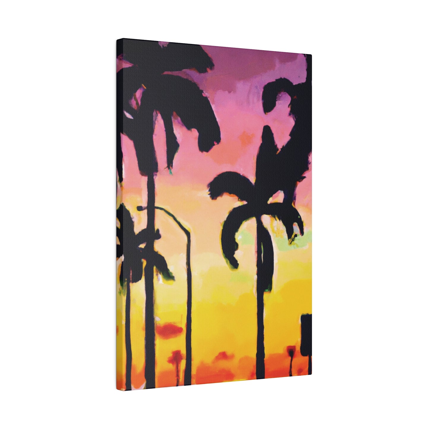 1792J - Miami Beach Sunset Painting Print | Miami | Beach | Sunset | Poster | Home Decor | Wall Art | Canvas