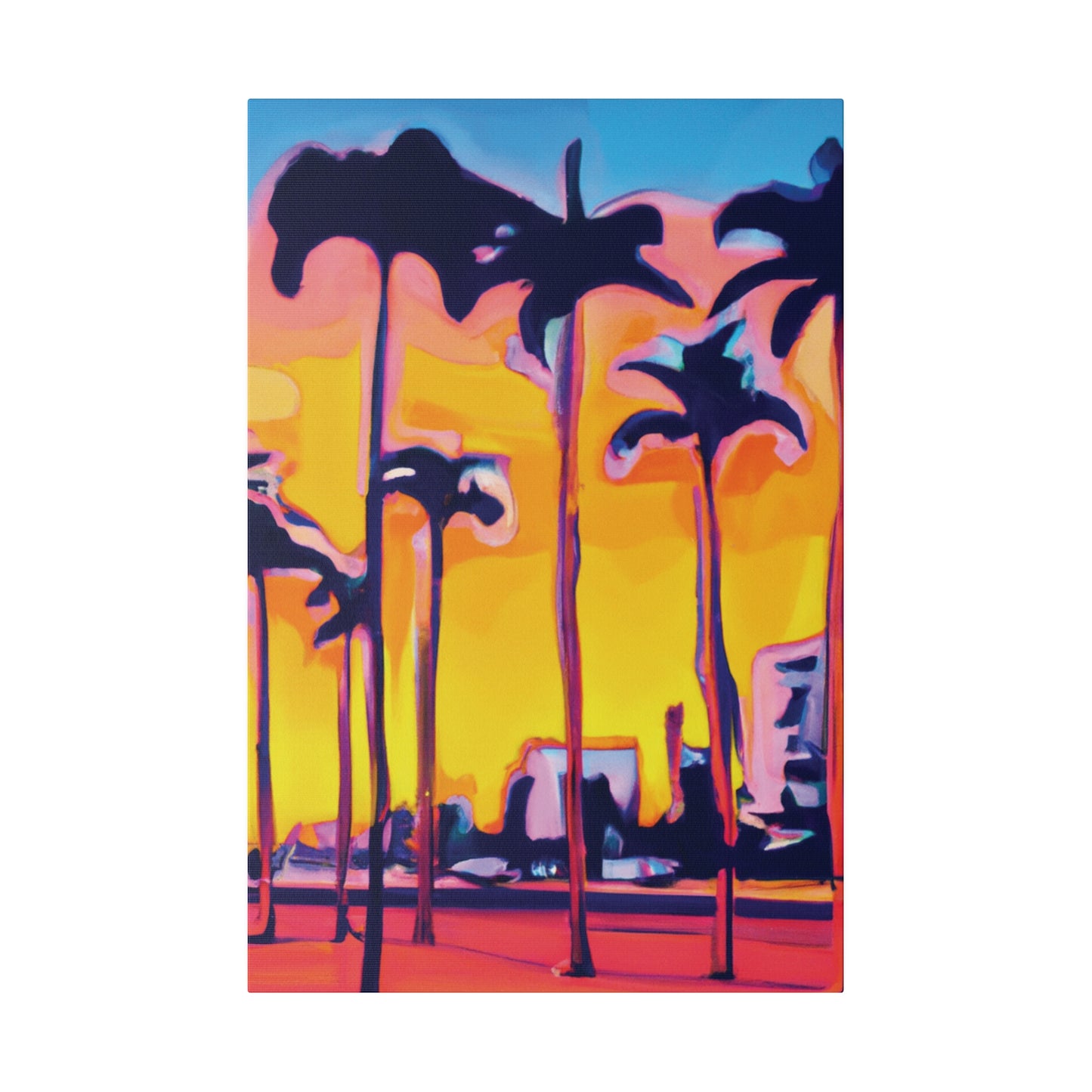 9692W - Miami Beach Sunset Painting Print | Miami | Beach | Sunset | Poster | Home Decor | Wall Art | Canvas