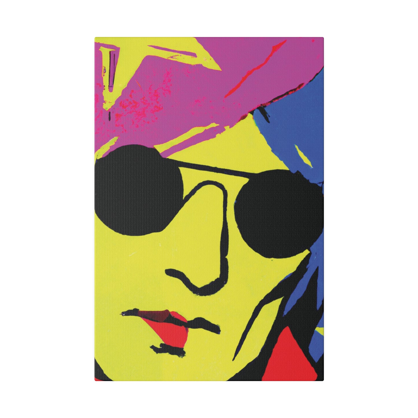 7490C - Rockstar Painting Print | Face | Abstract | Poster | Home Decor | Wall Art | Music Art | Canvas