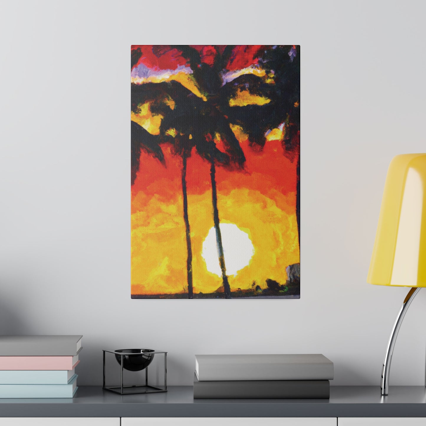 6973R - Miami Beach Sunset Painting Print | Miami | Beach | Sunset | Poster | Home Decor | Wall Art | Canvas