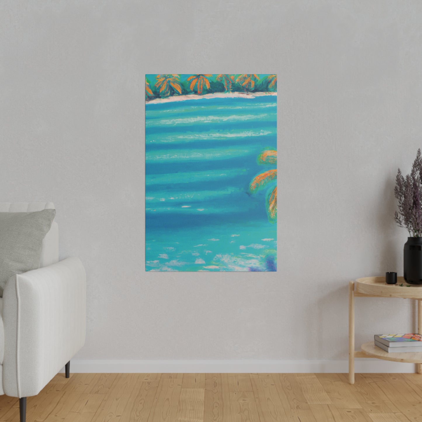 8745H - Bahamas Ocean Painting Print | Bahamas | Ocean | Beach | Poster | Home Decor | Wall Art | Canvas