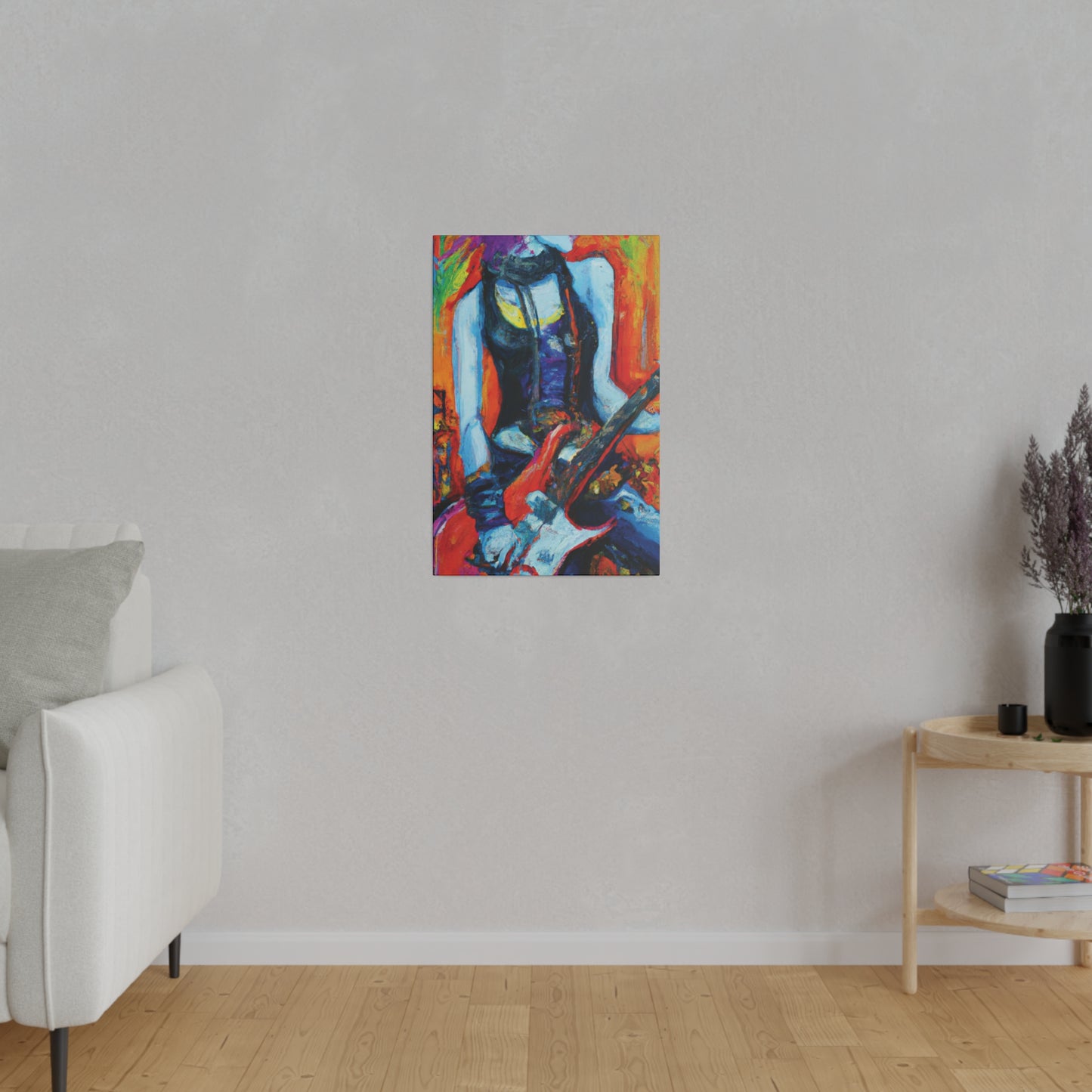 9232G - Rockstar Oil Painting Style Print | Poster | Home Decor | Wall Art | Music Art | Canvas