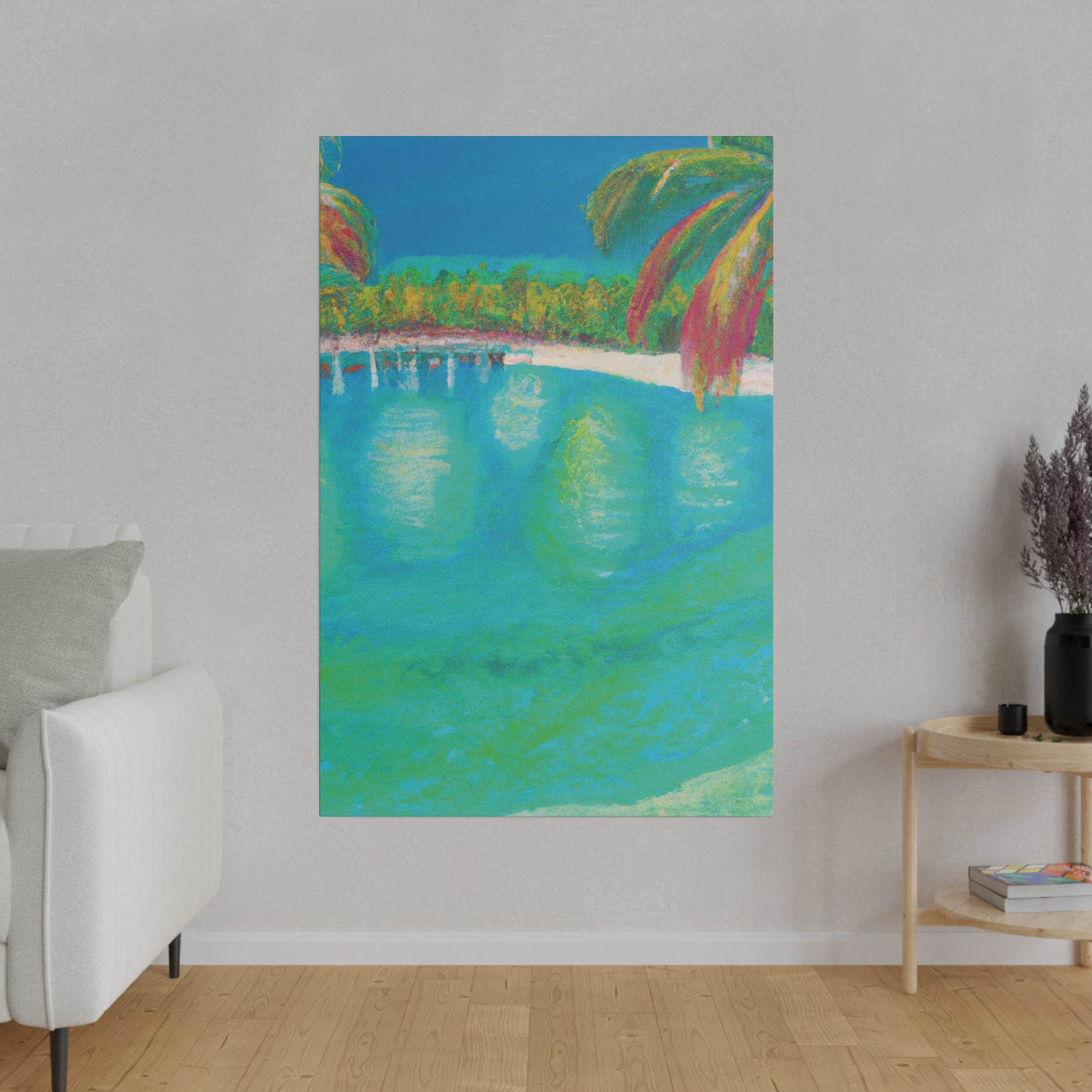 6823M - Bahamas Ocean Painting Print | Bahamas | Ocean | Beach | Poster | Home Decor | Wall Art | Canvas