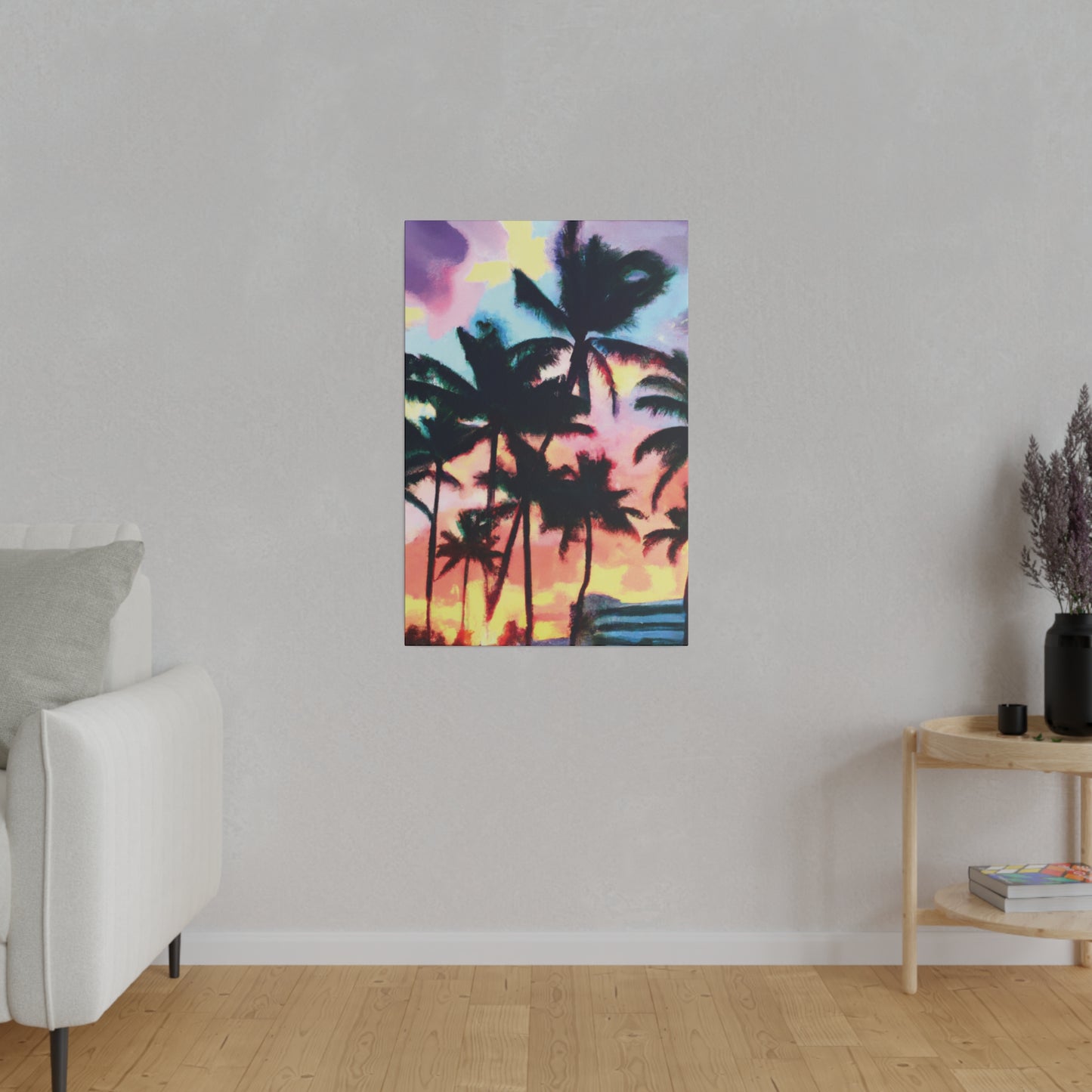 5231V - Miami Beach Sunset Painting Print | Miami | Beach | Sunset | Poster | Home Decor | Wall Art | Canvas