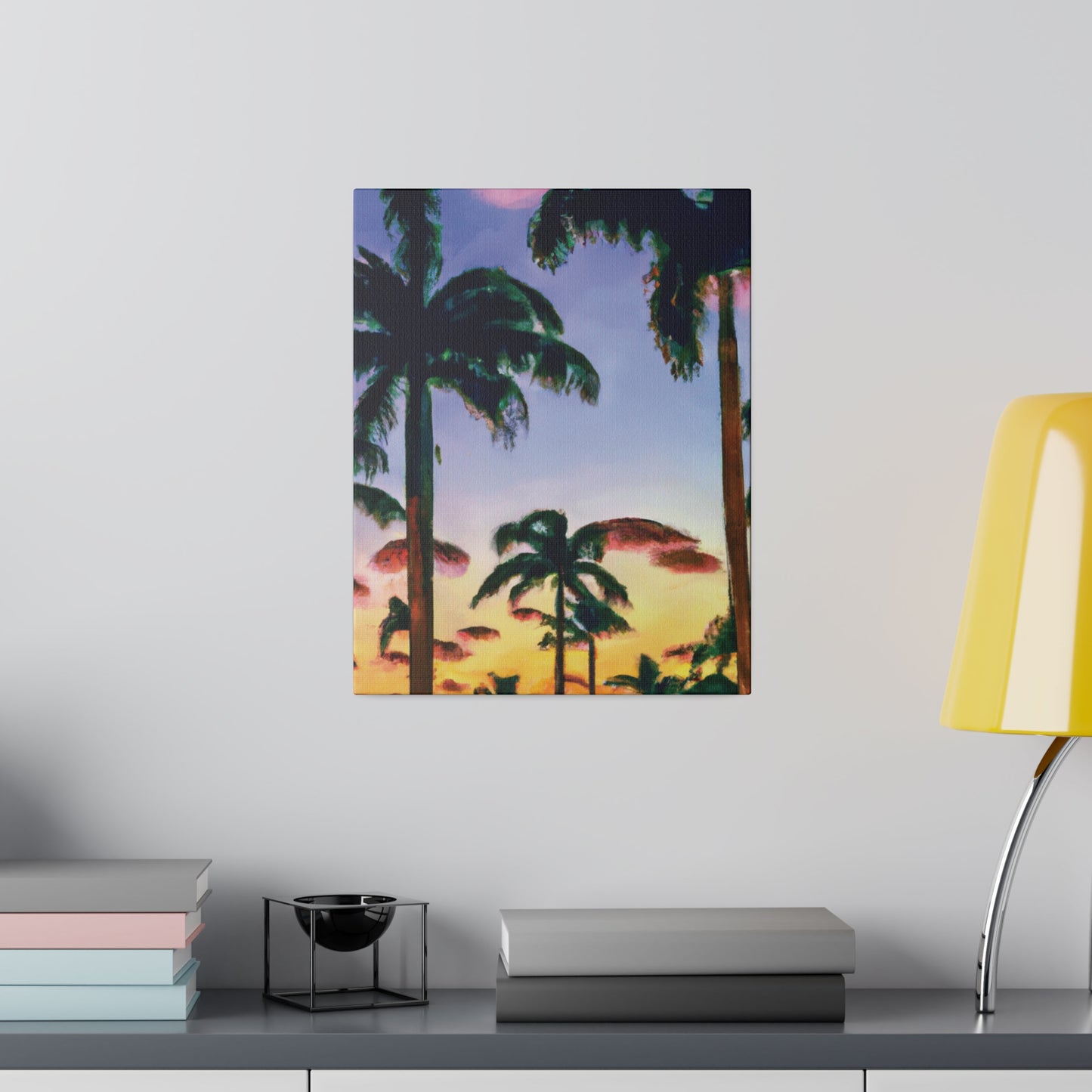 5202J - Miami Beach Sunset Painting Print | Miami | Beach | Sunset | Poster | Home Decor | Wall Art | Canvas