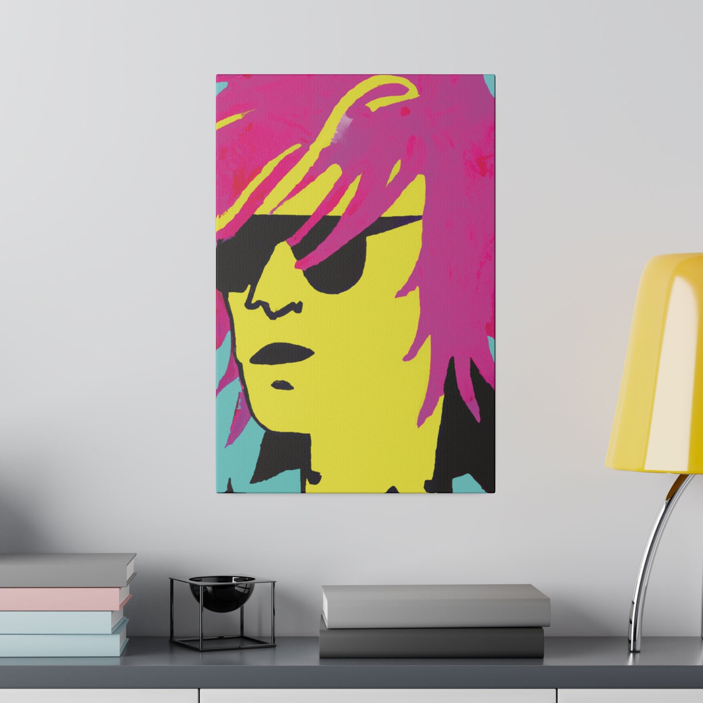 7462L - Rockstar Painting Print | Face | Abstract | Poster | Home Decor | Wall Art | Music Art | Canvas