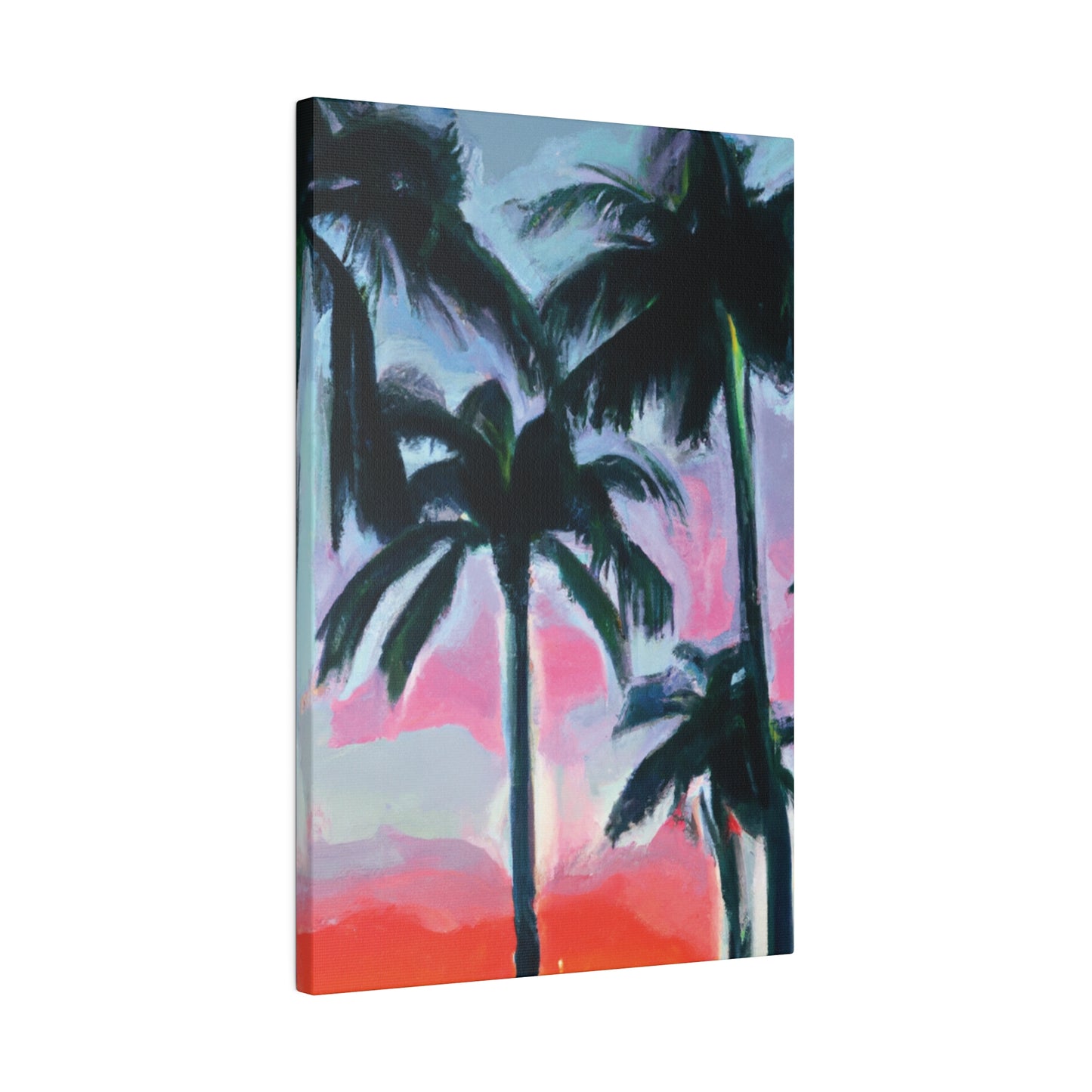 7629F - Miami Beach Sunset Painting Print | Miami | Beach | Sunset | Poster | Home Decor | Wall Art | Canvas