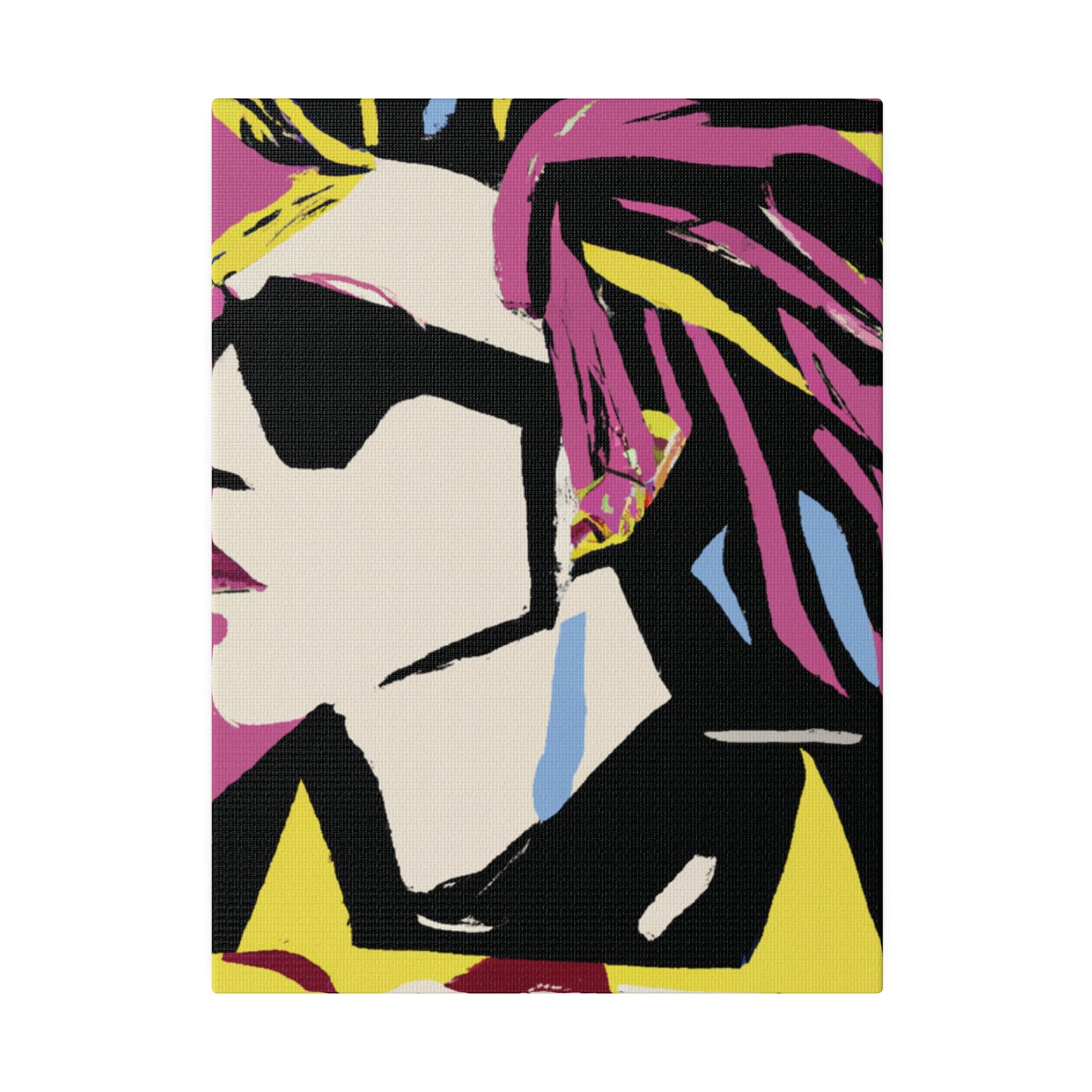 6201W - Rockstar Painting Print | Face | Abstract | Poster | Home Decor | Wall Art | Music Art | Canvas