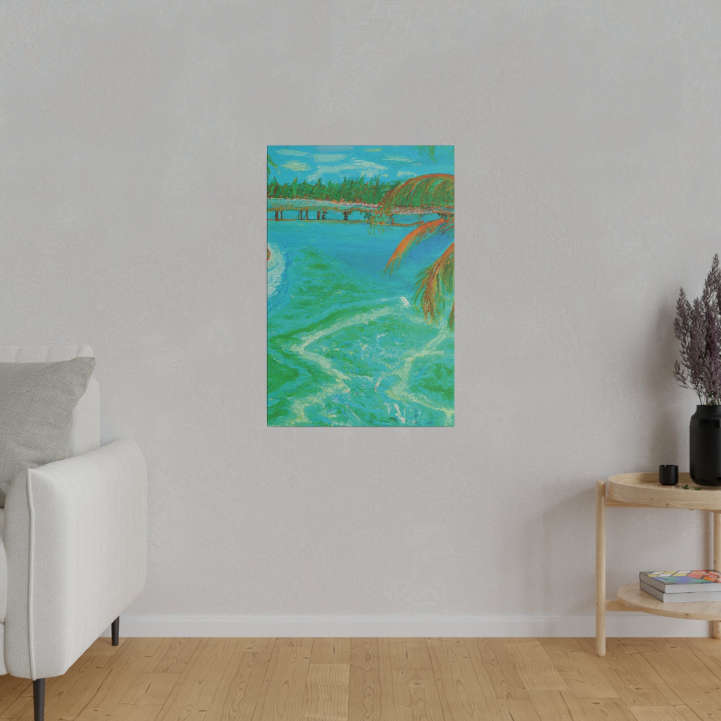 8864B - Bahamas Ocean Painting Print | Bahamas | Ocean | Beach | Poster | Home Decor | Wall Art | Canvas