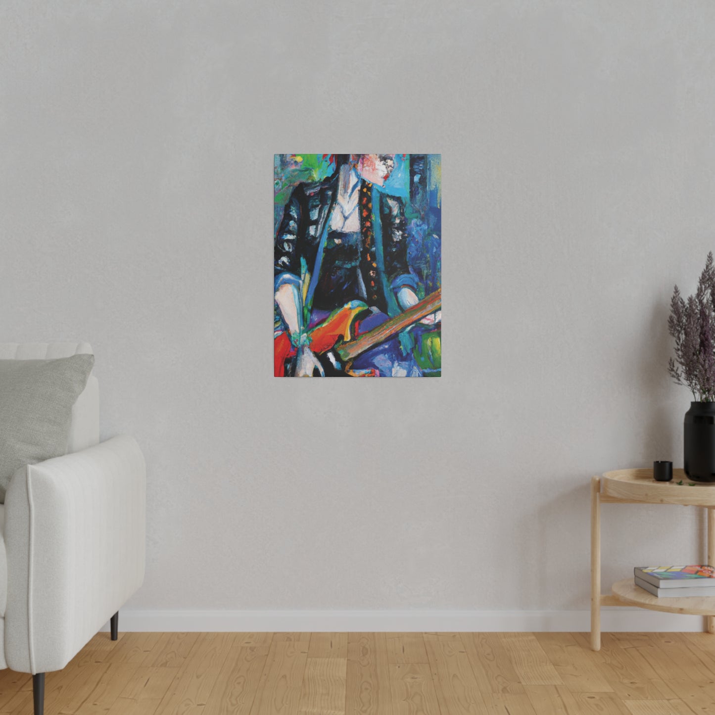 7376R - Rockstar Oil Painting Style Print | Poster | Home Decor | Wall Art | Music Art | Canvas