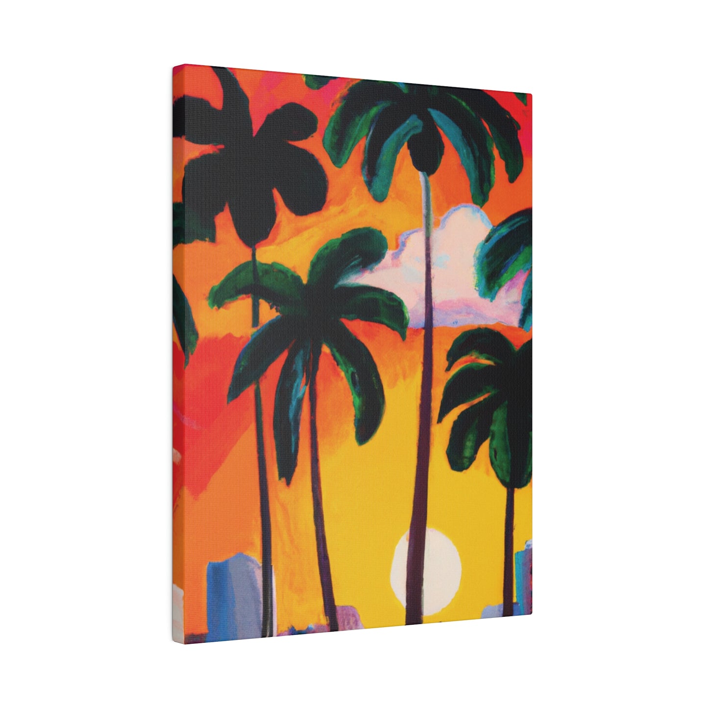 4327O - Miami Beach Sunset Painting Print | Miami | Beach | Sunset | Poster | Home Decor | Wall Art | Canvas