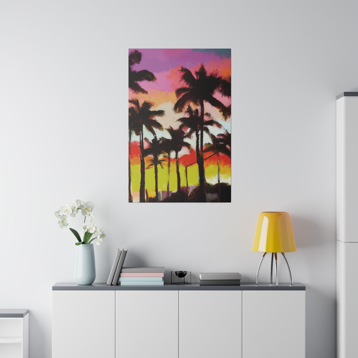 2187U - Miami Beach Sunset Painting Print | Miami | Beach | Sunset | Poster | Home Decor | Wall Art | Canvas