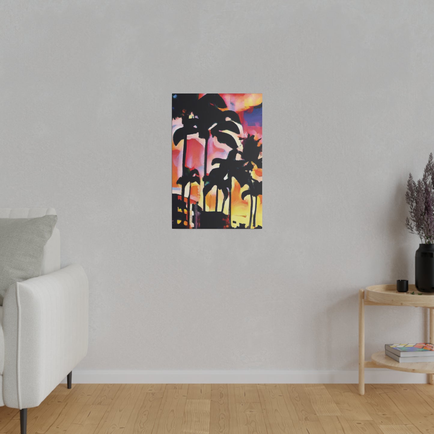 4986G - Miami Beach Sunset Painting Print | Miami | Beach | Sunset | Poster | Home Decor | Wall Art | Canvas