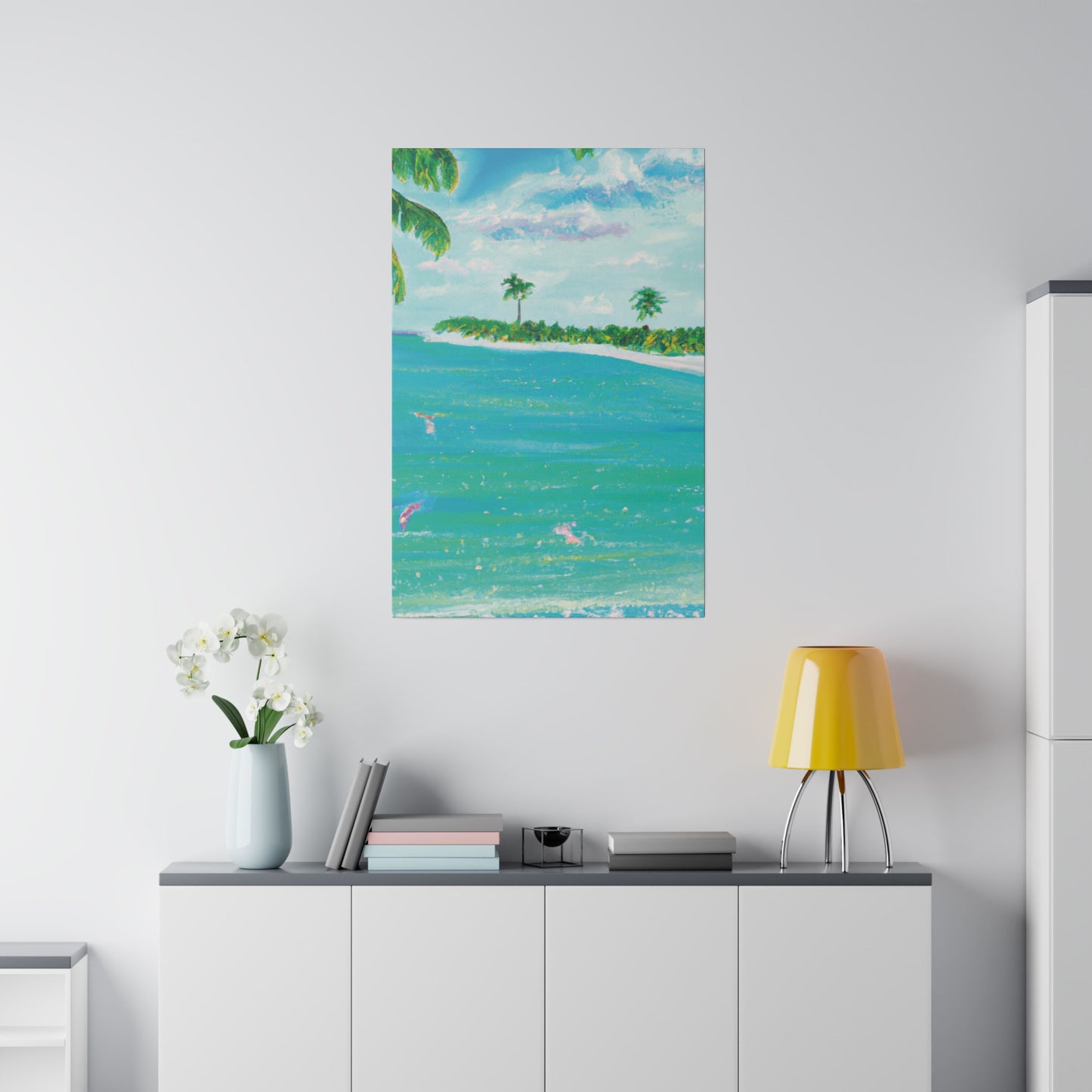 6576D - Bahamas Ocean Painting Print | Bahamas | Ocean | Beach | Poster | Home Decor | Wall Art | Canvas